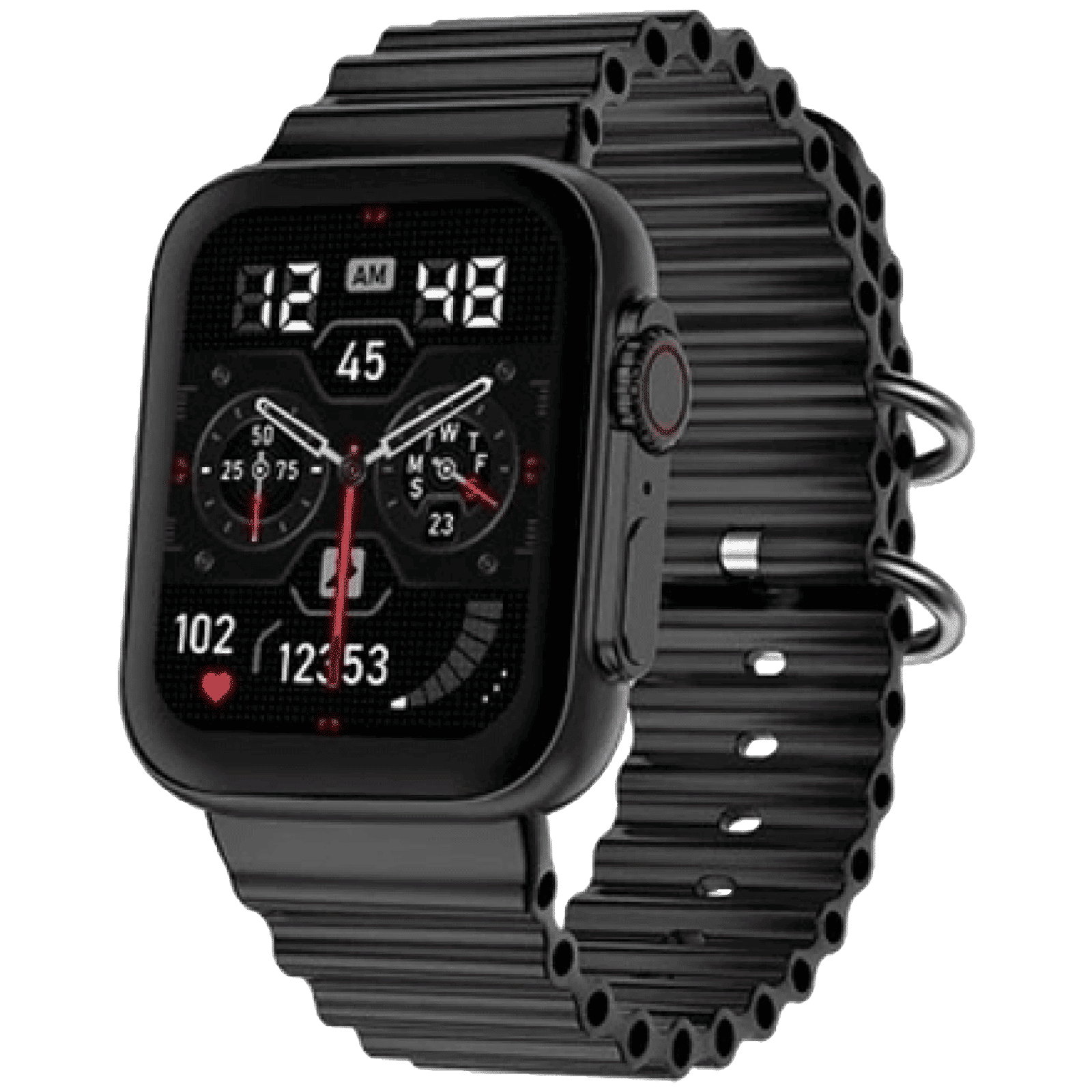 FIRE-BOLTT Gladiator Ocean Smartwatch with Bluetooth Calling (49.7mm HD Display, IP67 Water Resistant, Black Strap)_2