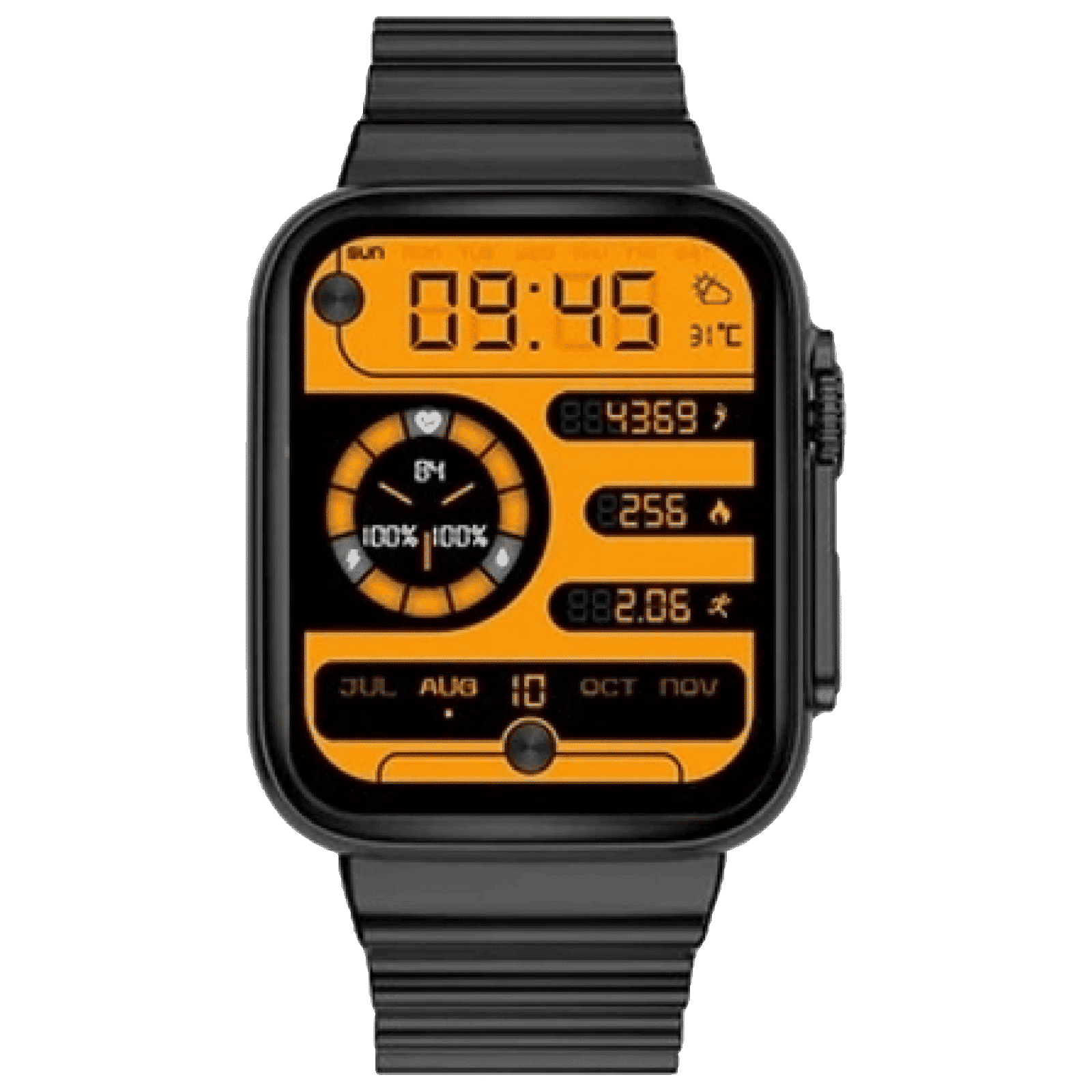 FIRE-BOLTT Gladiator Ocean Smartwatch with Bluetooth Calling (49.7mm HD Display, IP67 Water Resistant, Black Strap)_1