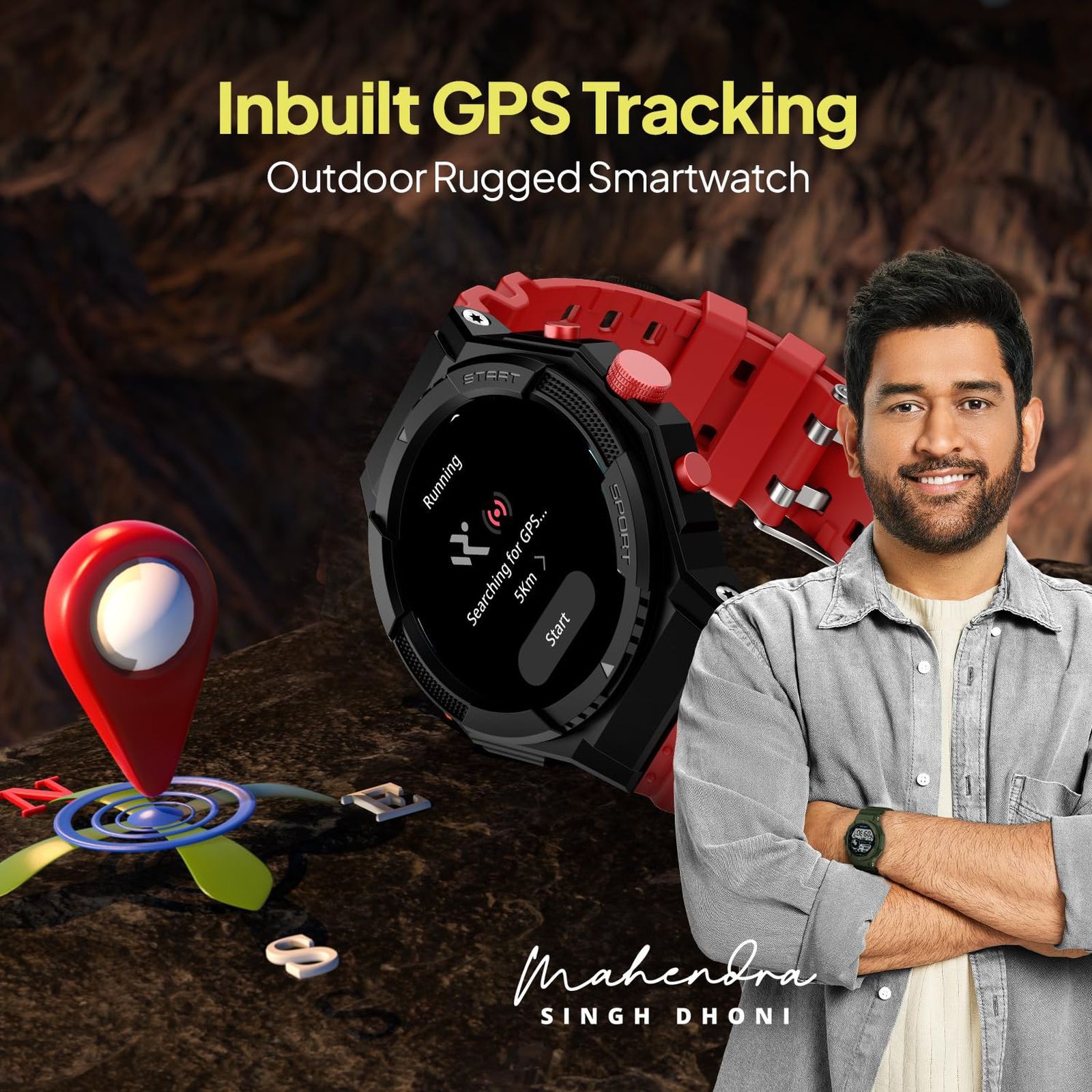 FIRE-BOLTT Quest Smartwatch with Bluetooth Calling (35.3mm HD Display, IP67 Water Resistant, Urban Red Strap)_6