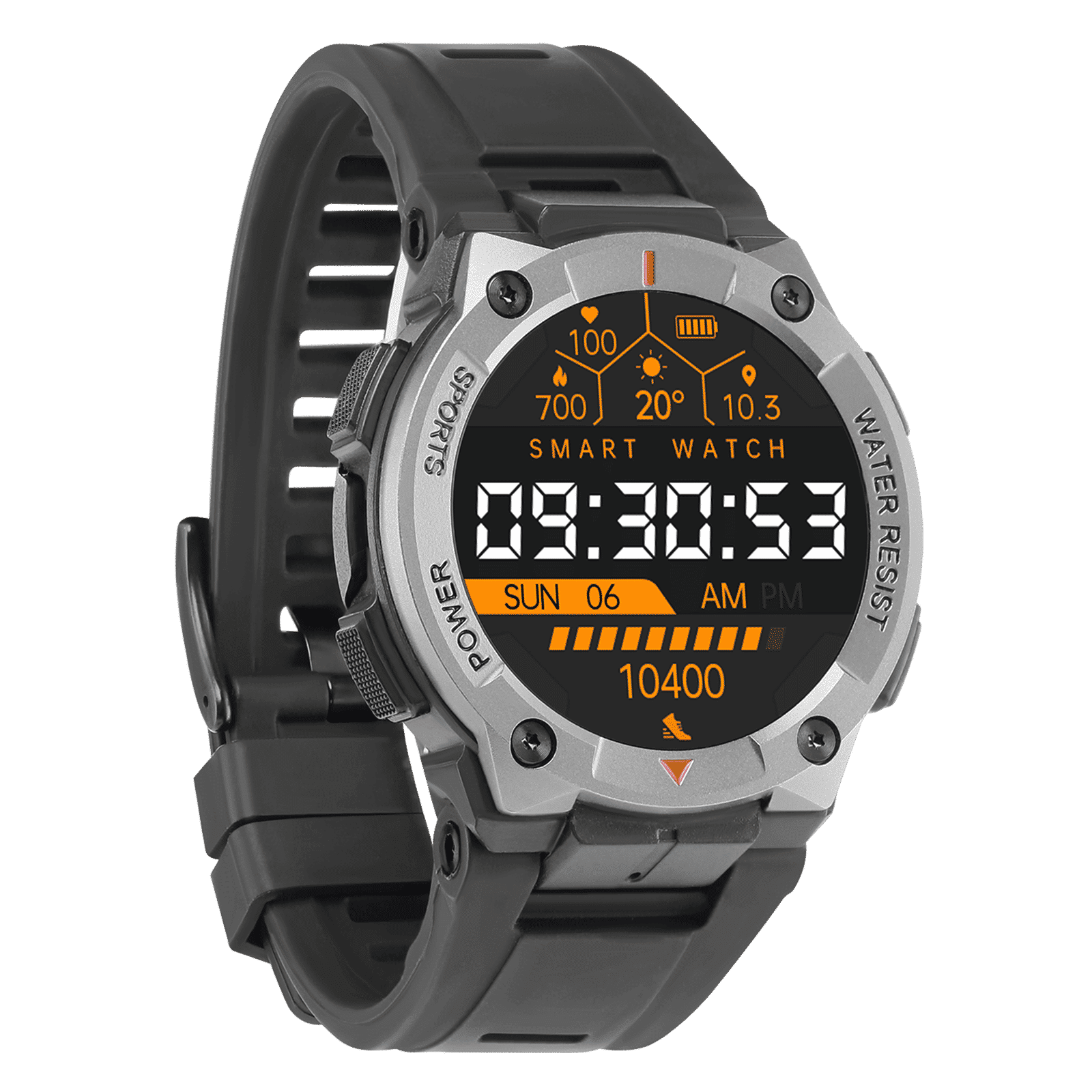 Croma Stride IR Smartwatch with Bluetooth Calling (1.39 inches, IPS Display, IP68 Water and Dust Resistant, Black Strap)_4