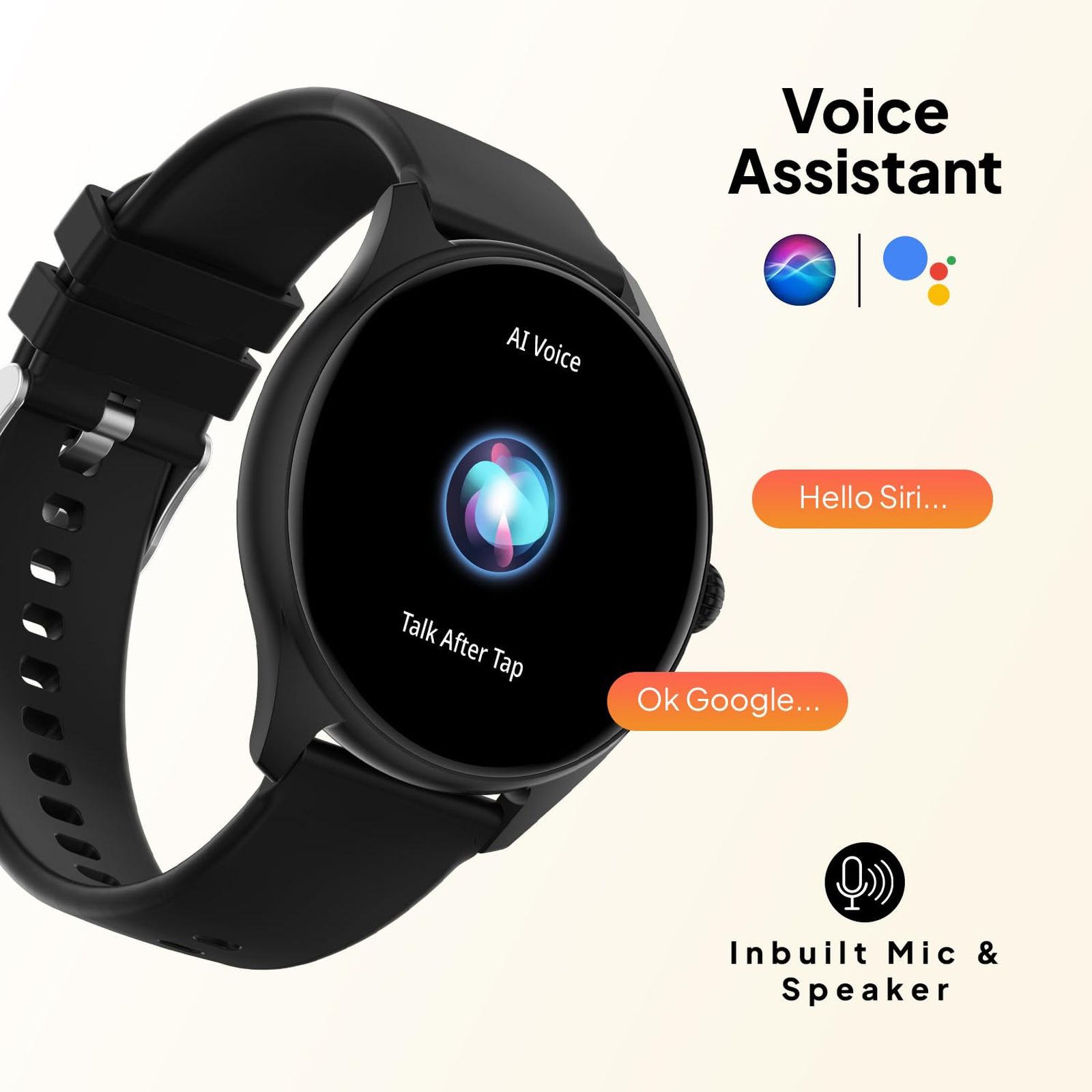 FIRE-BOLTT Phoenix Smartwatch with Bluetooth Calling (36.3mm AMOLED Display, IP67 Water Resistant, Black Strap)_2