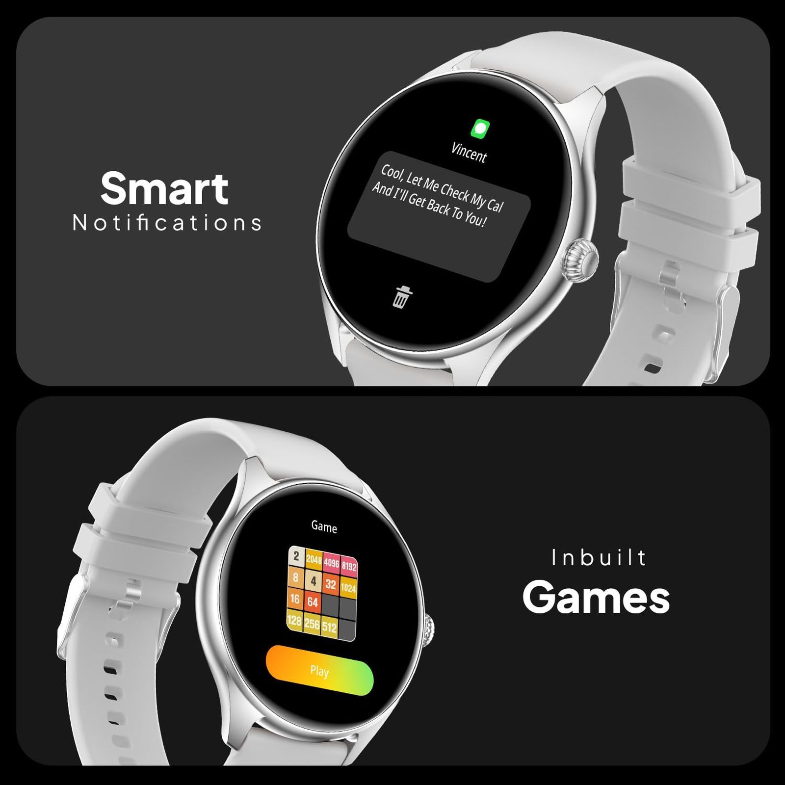 FIRE-BOLTT Phoenix Smartwatch with Bluetooth Calling (36.3mm AMOLED Display, IP67 Water Resistant, Grey Strap)_2