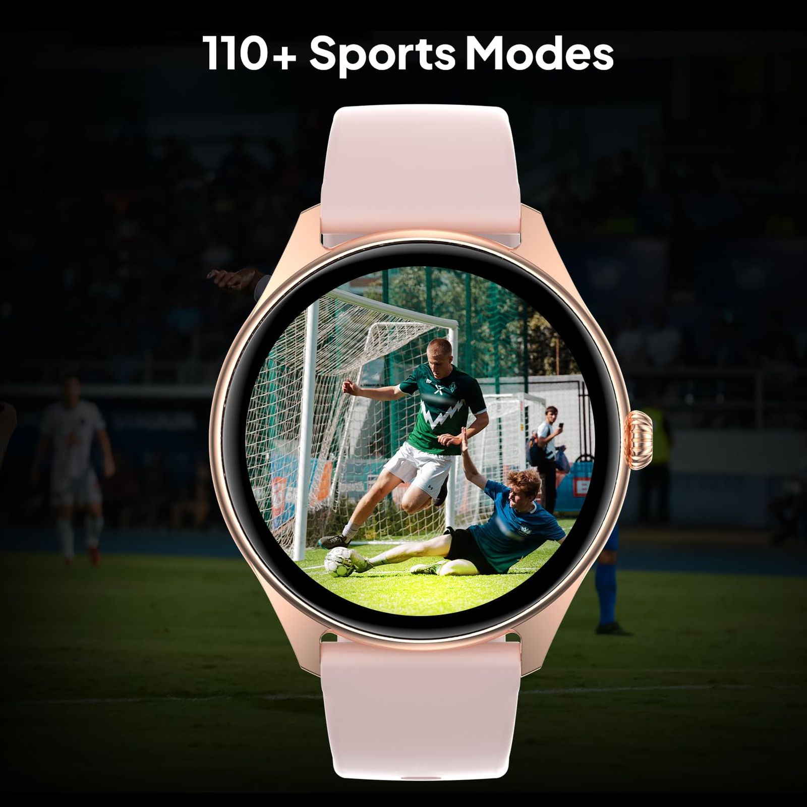 FIRE-BOLTT Phoenix Smartwatch with Bluetooth Calling (36.3mm AMOLED Display, IP67 Water Resistant, Pink Strap)_5