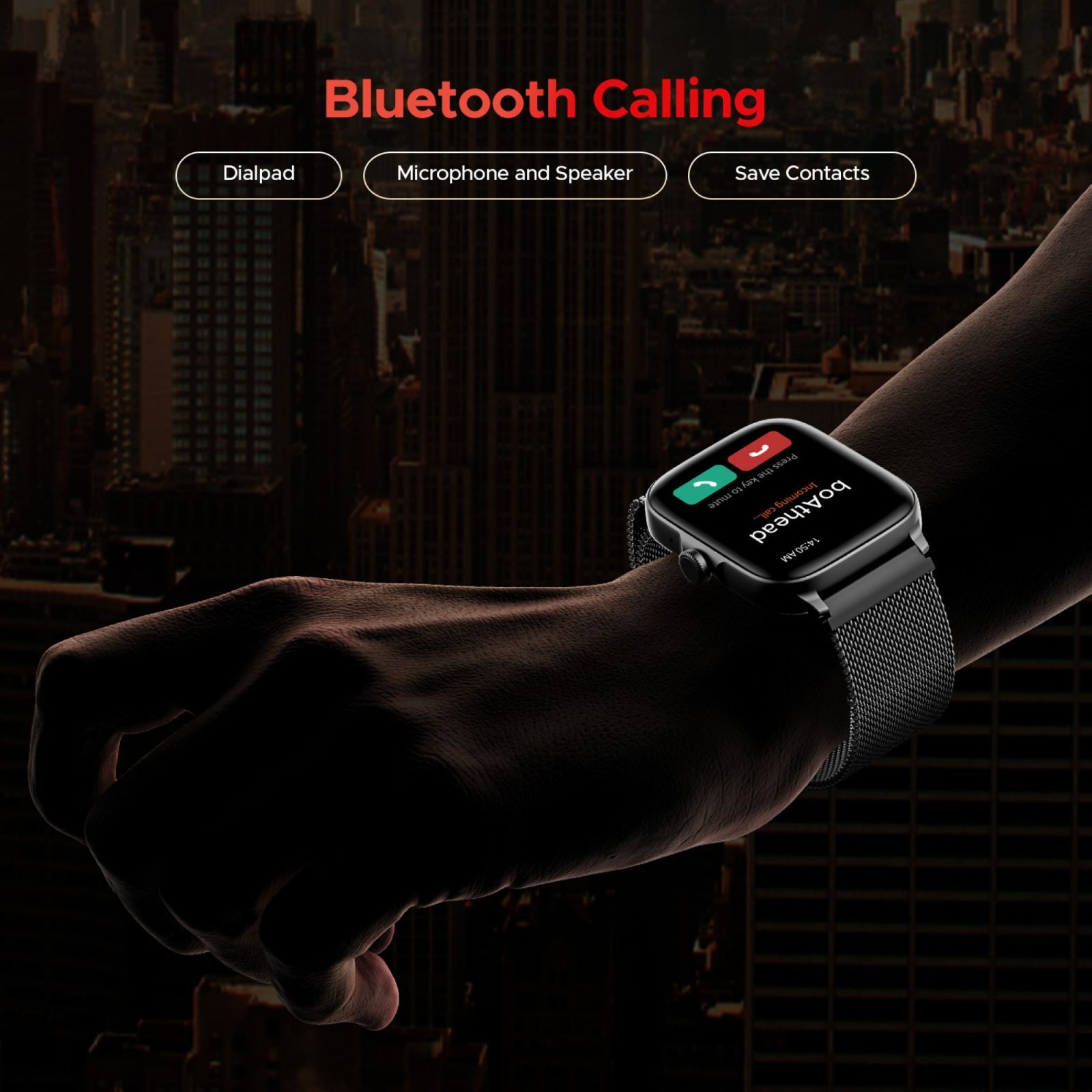 boAt Storm Call 3 Smartwatch with Bluetooth Calling (46.48mm HD Display, IP67 Water Resistant, Silver Metal Strap)_7