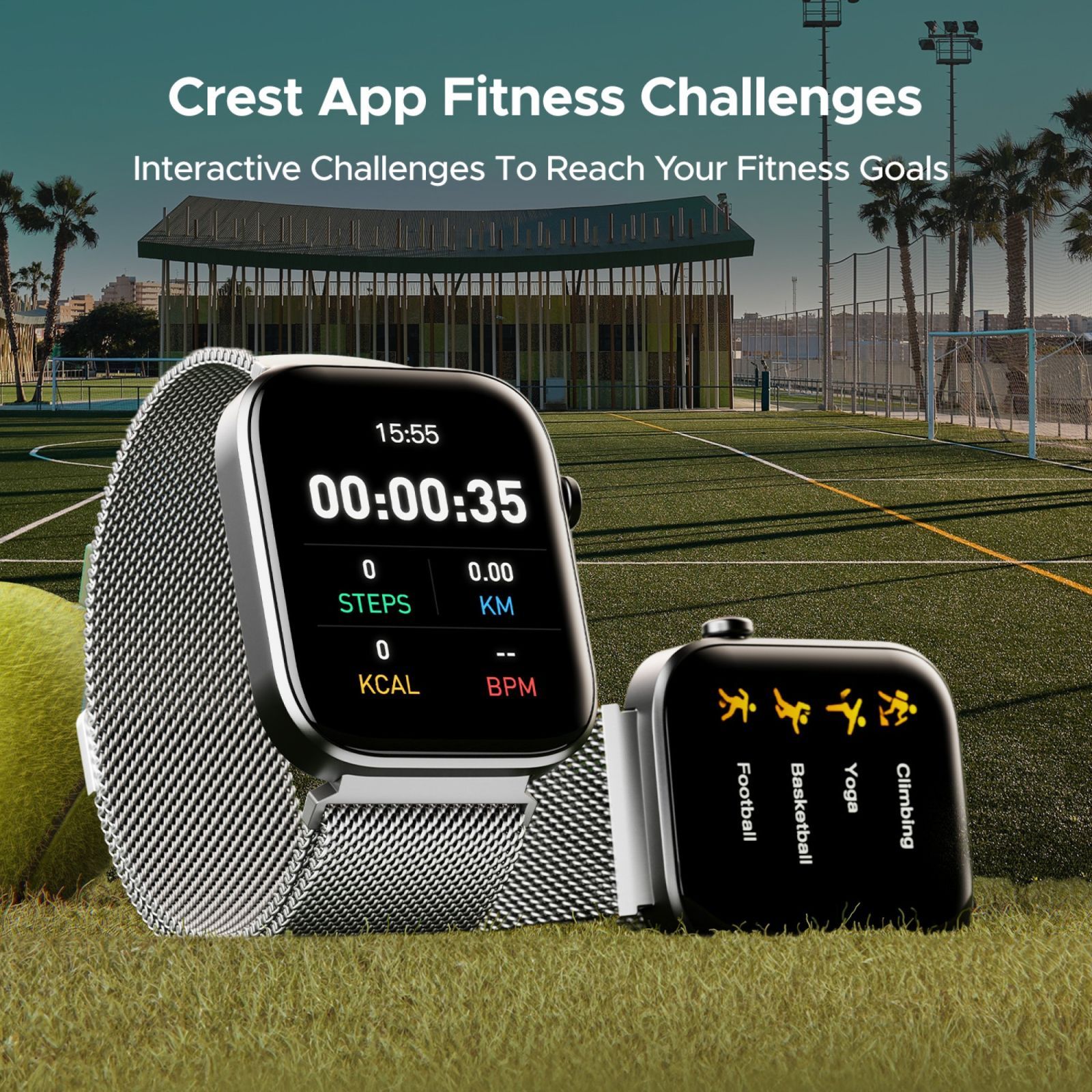 boAt Storm Call 3 Smartwatch with Bluetooth Calling (46.48mm HD Display, IP67 Water Resistant, Silver Metal Strap)_2