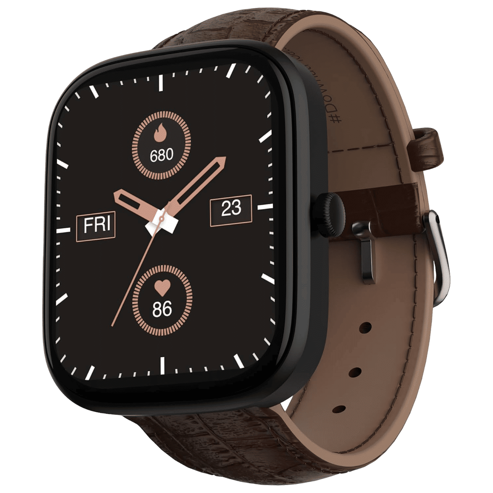 boAt Ultima Prism Smartwatch with Bluetooth Calling (49.7mm AMOLED Display, IP67 Sweat Resistant, Brown Leather Strap)_1