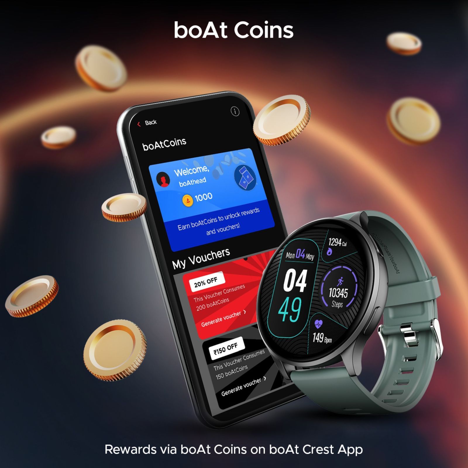 boAt Lunar Prime Smartwatch with Bluetooth Calling (36.8mm AMOLED Display, IP67 Sweat Resistant, Sage Green Strap)_6