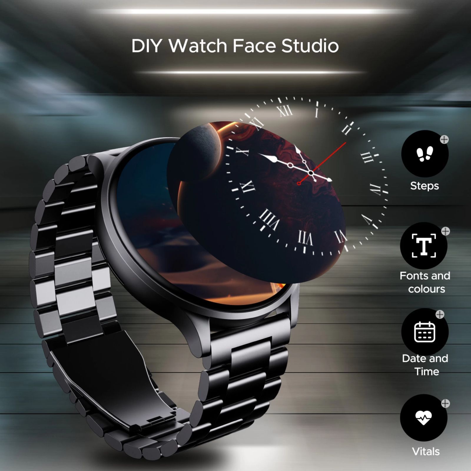 boAt Lunar Prime Smartwatch with Bluetooth Calling (36.8mm AMOLED Display, IP67 Sweat Resistant, Steel Silver Strap)_8