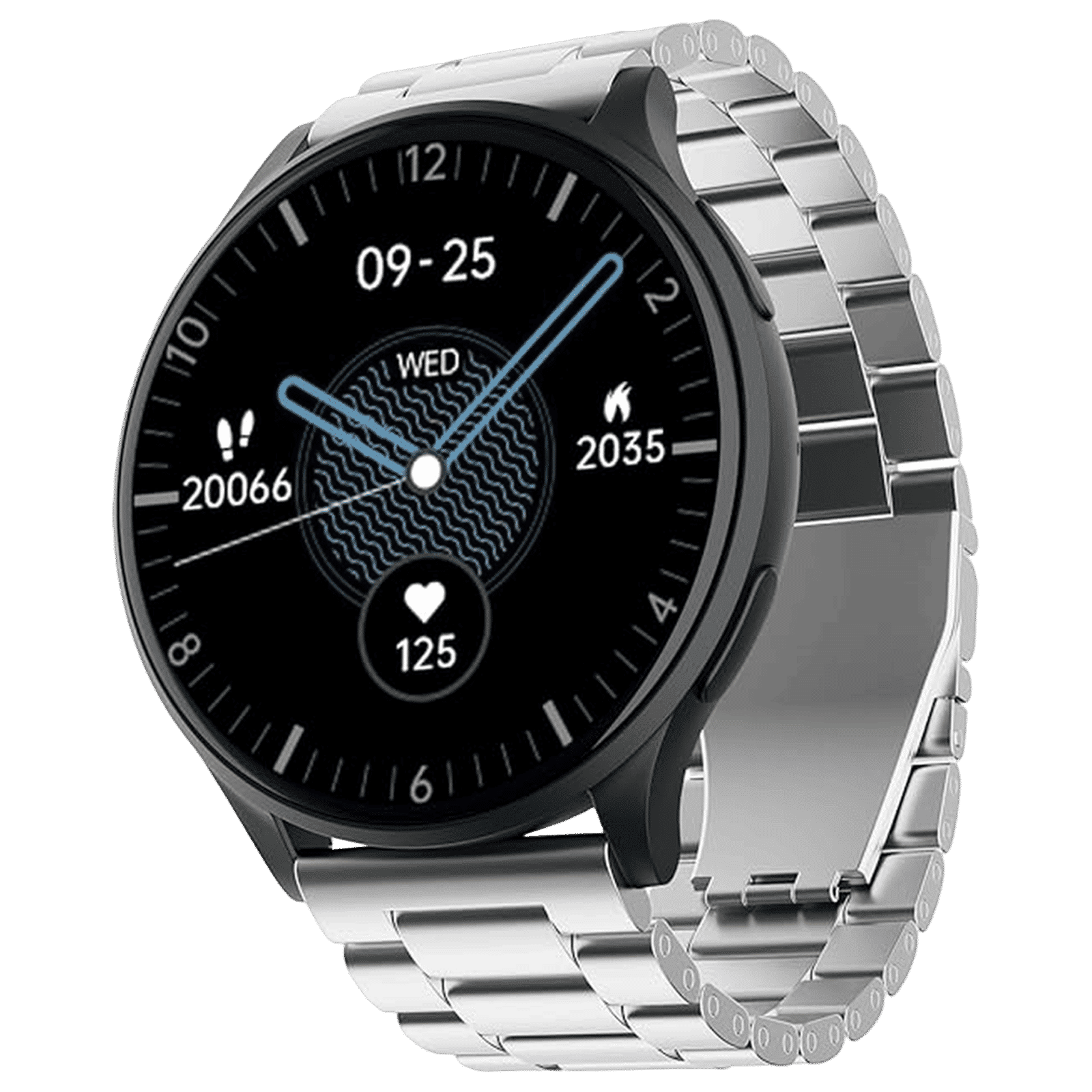 boAt Lunar Prime Smartwatch with Bluetooth Calling (36.8mm AMOLED Display, IP67 Sweat Resistant, Steel Silver Strap)_1