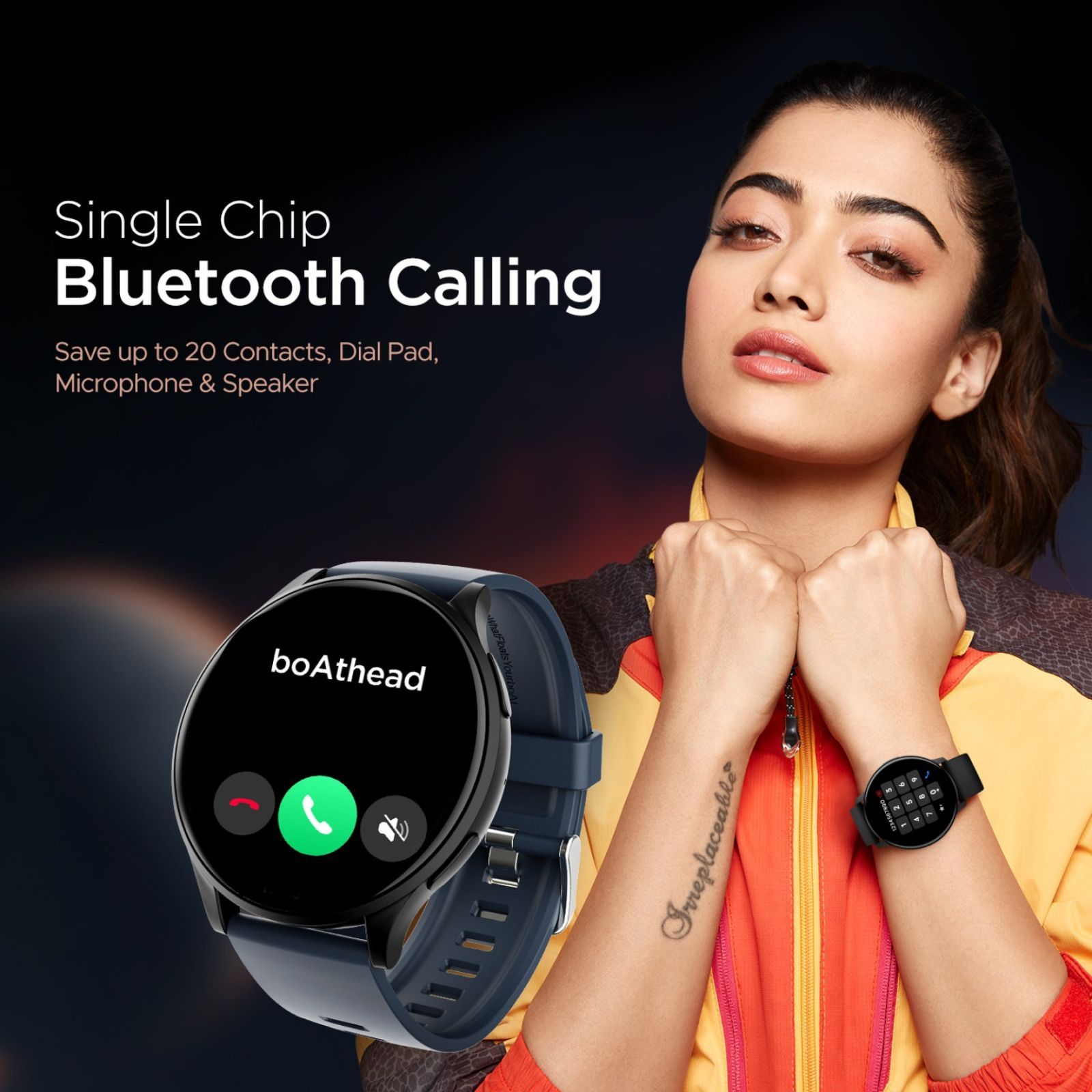 boAt Lunar Prime Smartwatch with Bluetooth Calling (36.8mm AMOLED Display, IP67 Sweat Resistant, Cool Blue Strap)_2