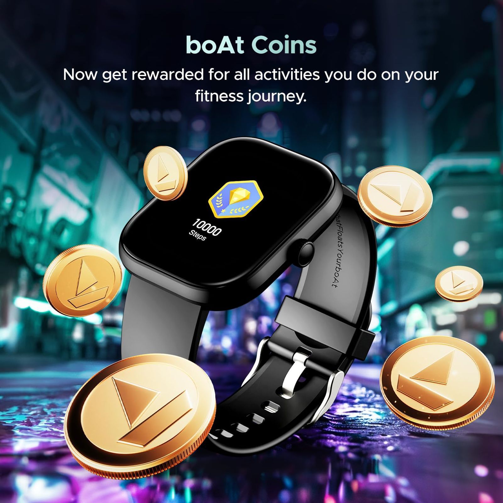 boAt Wave Sigma 3 Smartwatch with Bluetooth Calling (51.05mm HD Display, IP67 Water Resistant, Active Black Strap)_8