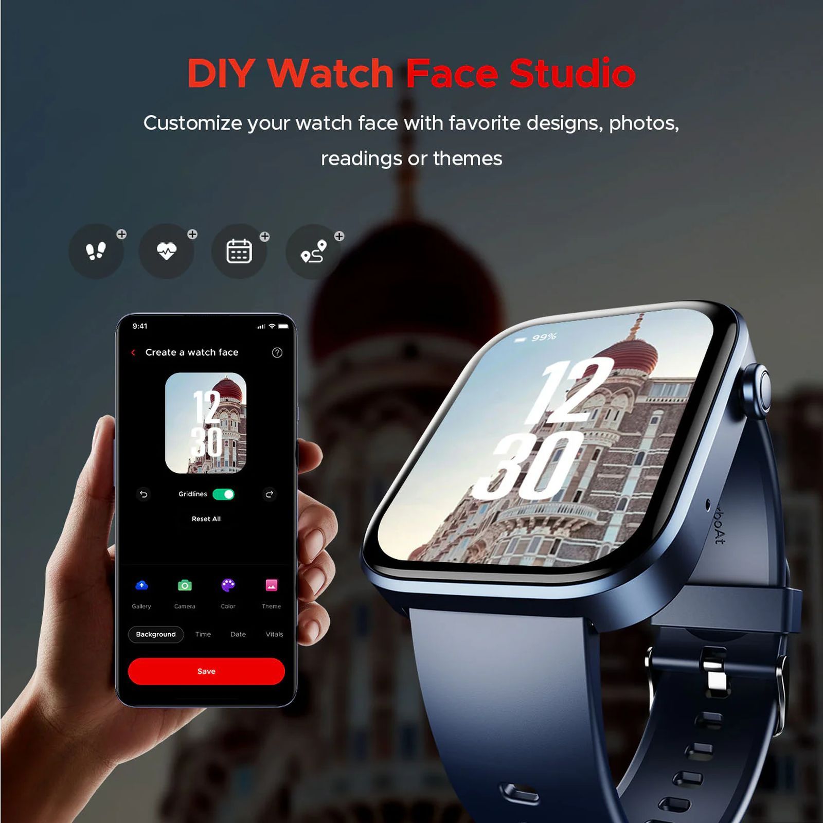 boAt Storm Call 3 Smartwatch with Bluetooth Calling (46.48mm HD Display, IP67 Water Resistant, Dark Blue Strap) boAt Storm Call 3 Smartwatch with Bluetooth Calling (46.48mm HD Display, IP67 Water Resistant, Dark Blue Strap)_4