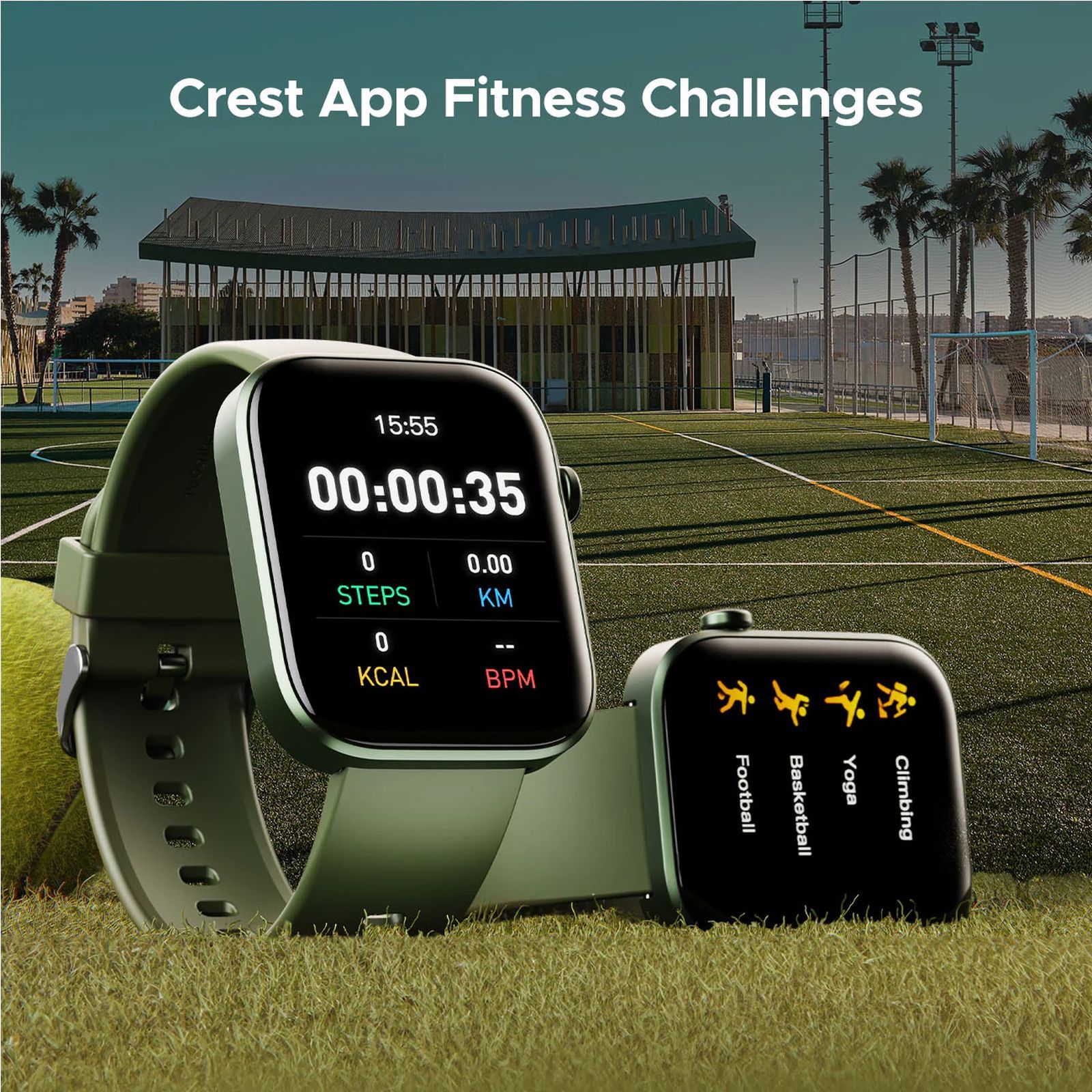 boAt Storm Call 3 Smartwatch with Bluetooth Calling (46.48mm HD Display, IP67 Water Resistant, Olive Green Strap)_6