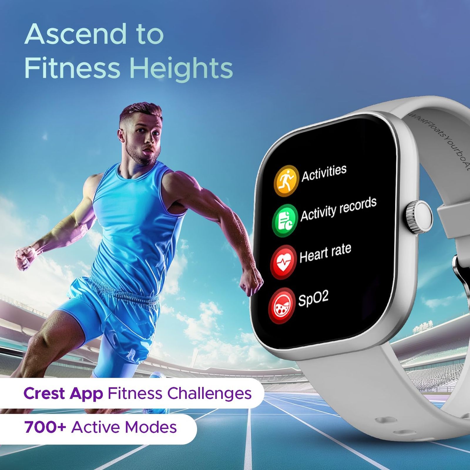 boAt Wave Sigma 3 Smartwatch with Bluetooth Calling (51.05mm HD Display, IP67 Sweat, Dust & Water Resistant, Cool Grey Strap)_5