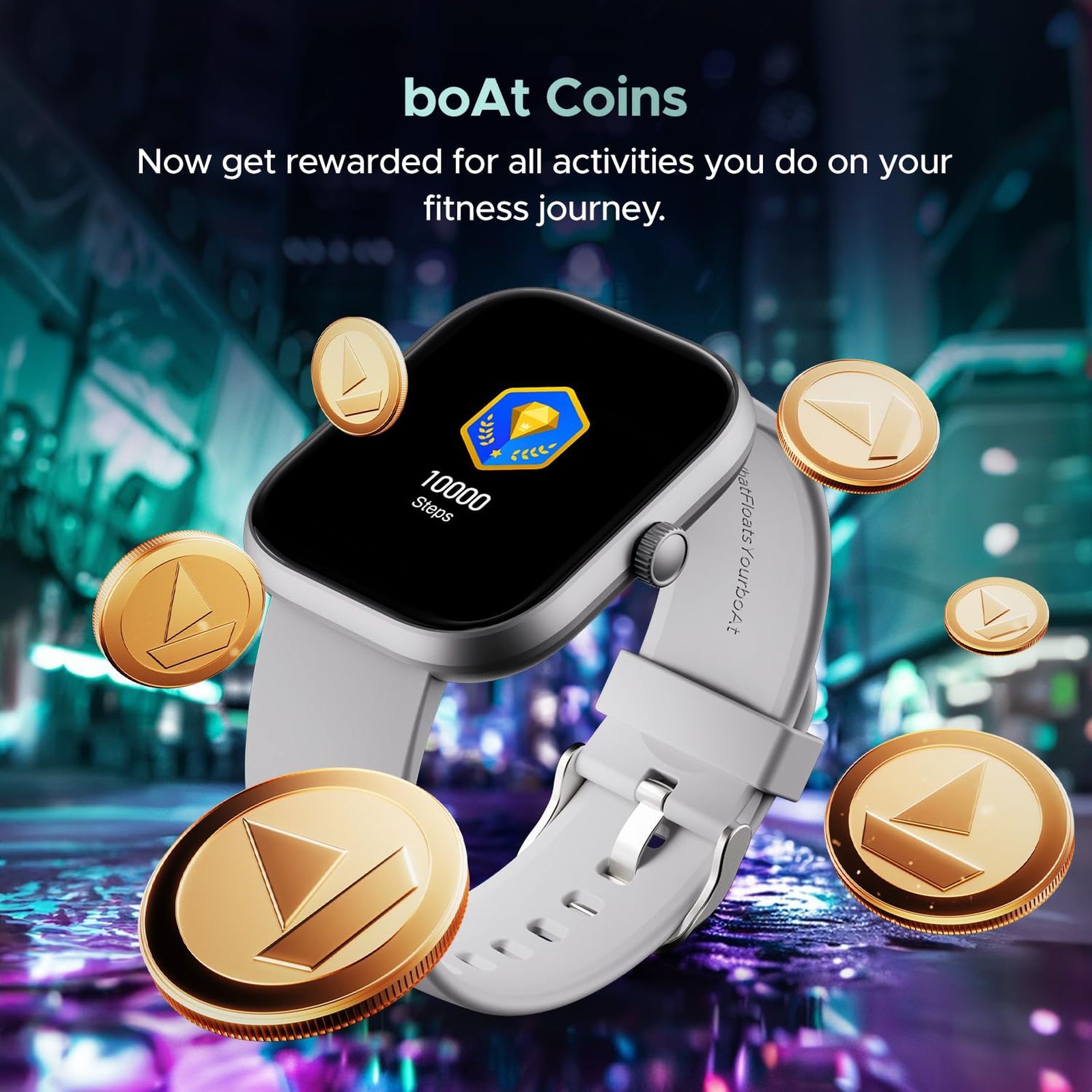 boAt Wave Sigma 3 Smartwatch with Bluetooth Calling (51.05mm HD Display, IP67 Sweat, Dust & Water Resistant, Cool Grey Strap)_6