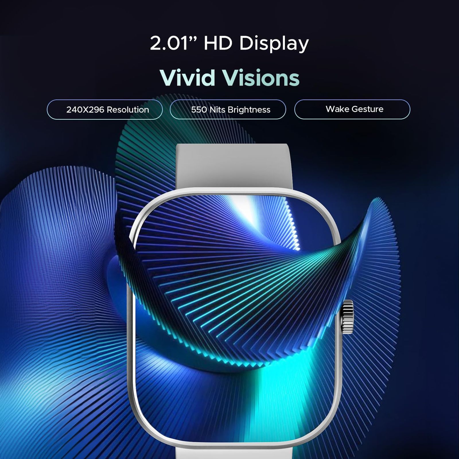 boAt Wave Sigma 3 Smartwatch with Bluetooth Calling (51.05mm HD Display, IP67 Sweat, Dust & Water Resistant, Cool Grey Strap)_2