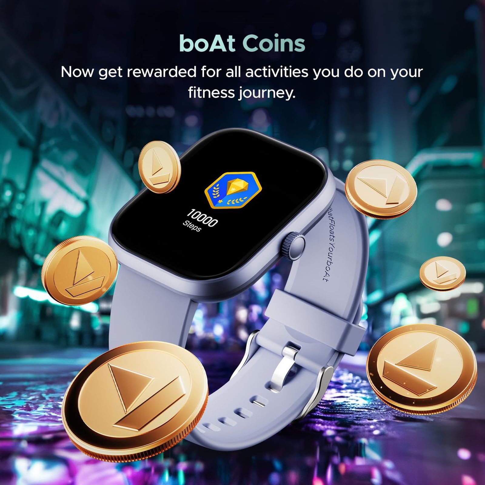 boAt Wave Sigma 3 Smartwatch with Bluetooth Calling (51.05mm HD Display, IP67 Sweat, Dust & Water Resistant, Sapphire Breeze Strap)_5