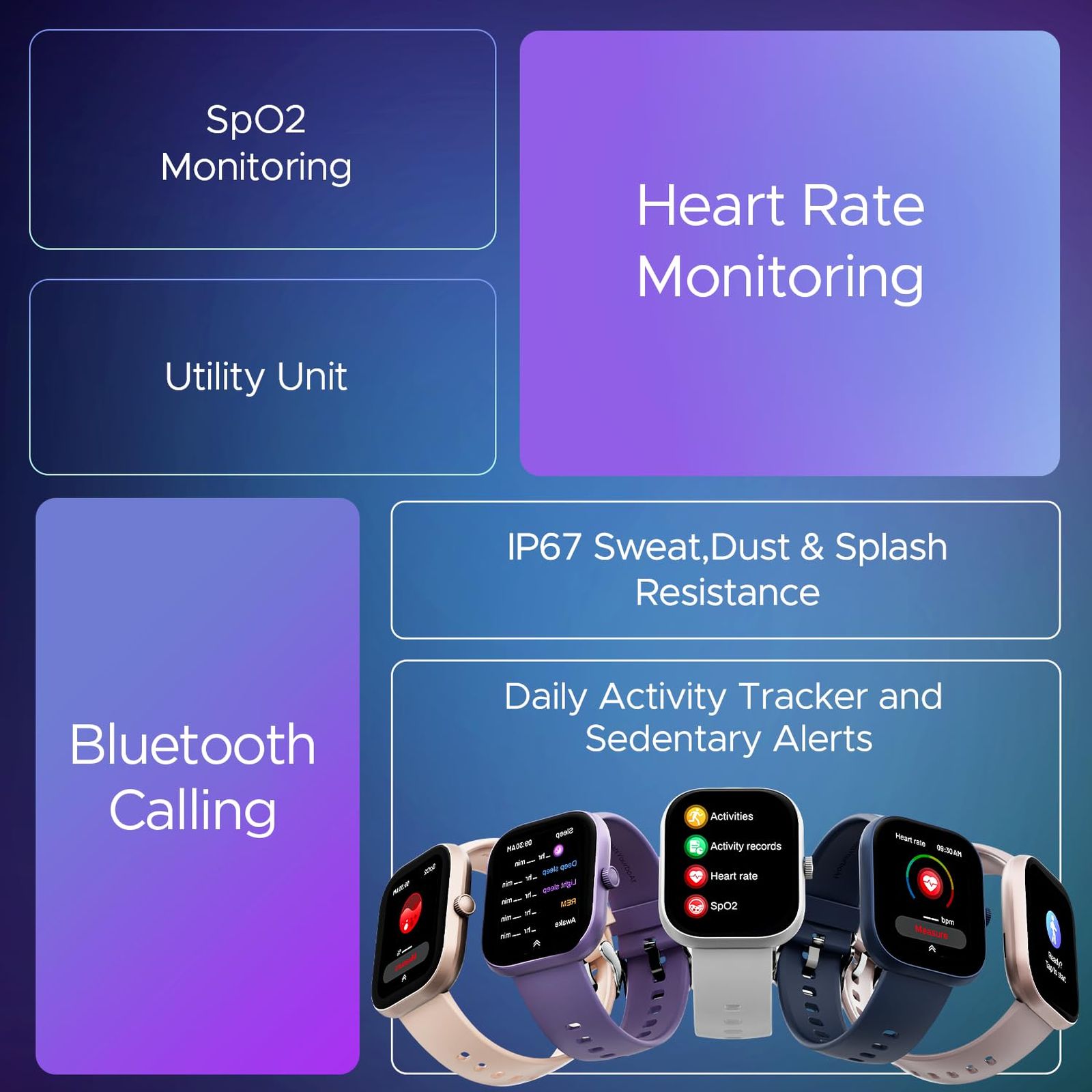 boAt Wave Sigma 3 Smartwatch with Bluetooth Calling (51.05mm HD Display, IP67 Sweat, Dust & Water Resistant, Sapphire Breeze Strap)_8