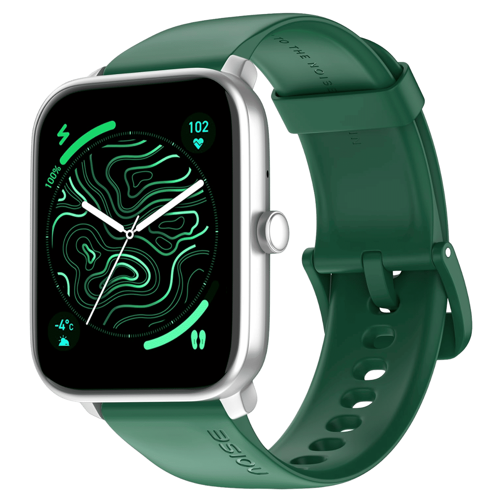 noise ColorFit Pulse 4 Smartwatch with Bluetooth Calling (46.9mm AMOLED Display, IP68 Water Resistant, Forest Green Strap)_1