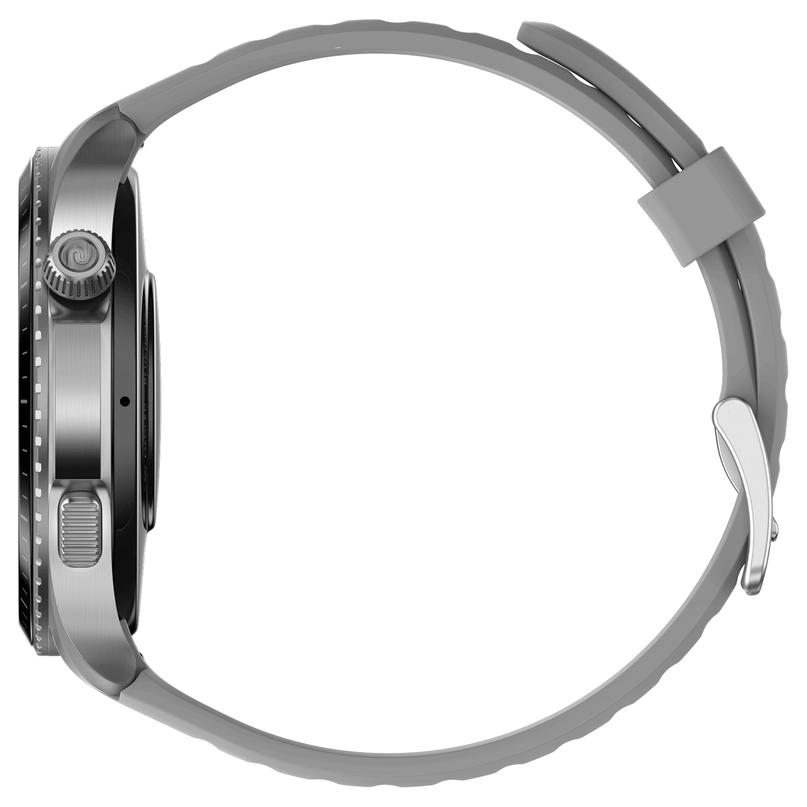 noise NoiseFit Origin Smartwatch with Bluetooth Calling (37.1mm AMOLED Display, 3ATM Water Resistant, Silver Grey Strap)_3