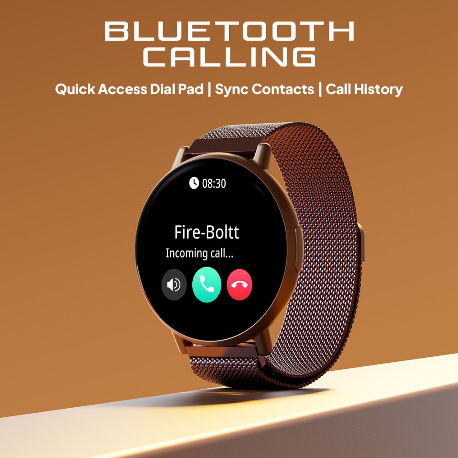 FIRE-BOLTT Destiny Smartwatch with Bluetooth Calling (35.3mm TFT HD Display, IP67 Water Resistant, Pink Strap)_3