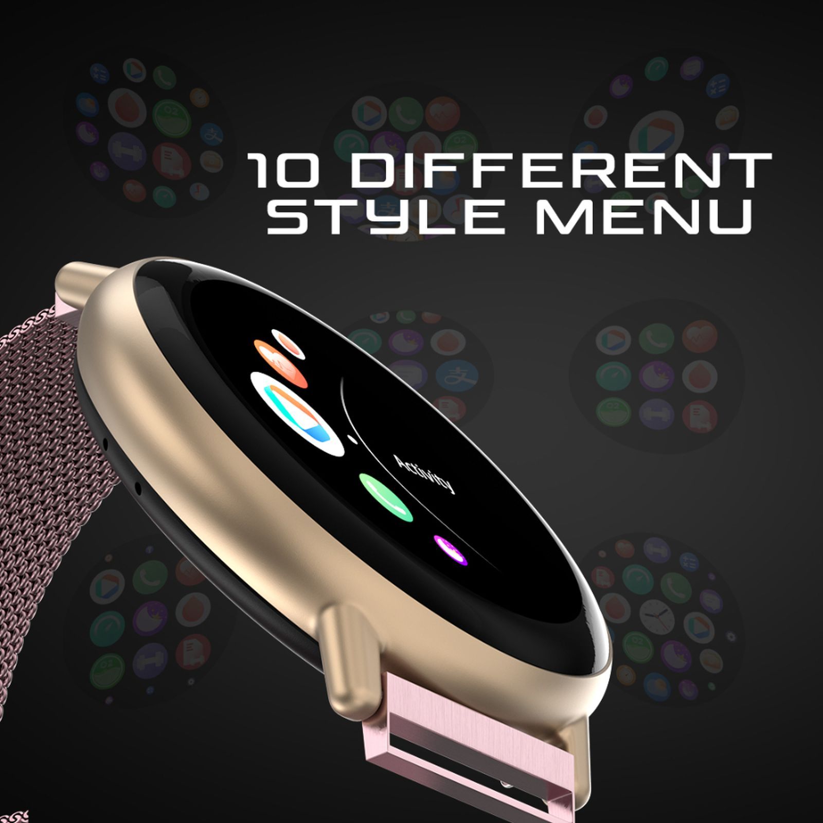 FIRE-BOLTT Destiny Smartwatch with Bluetooth Calling (35.3mm TFT HD Display, IP67 Water Resistant, Pink Strap)_7