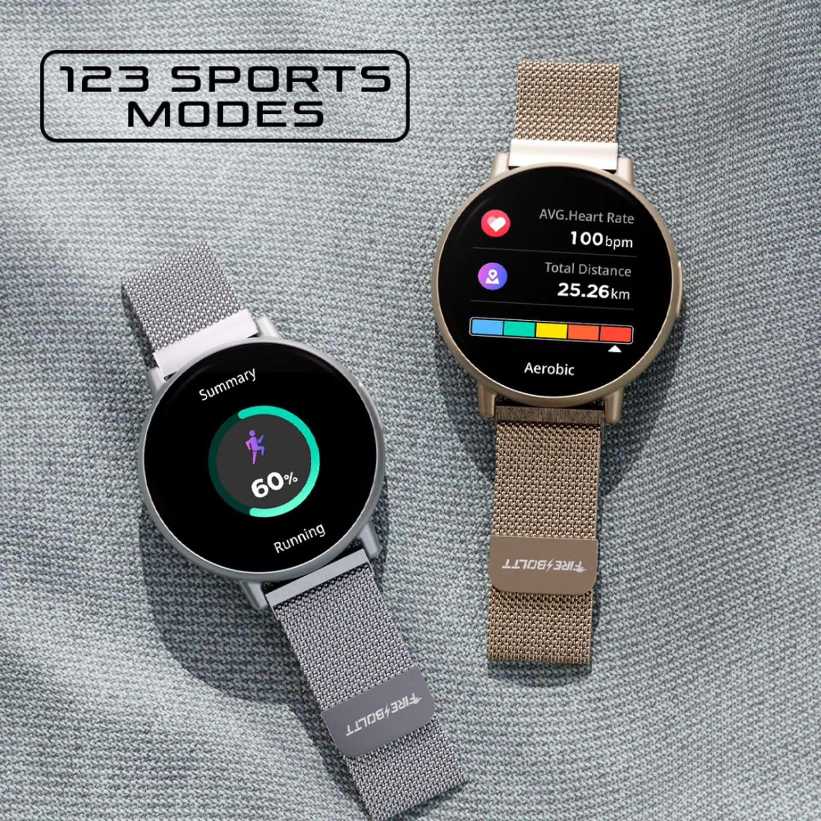 FIRE-BOLTT Destiny Smartwatch with Bluetooth Calling (35.3mm TFT HD Display, IP67 Water Resistant, Beige Strap)_5