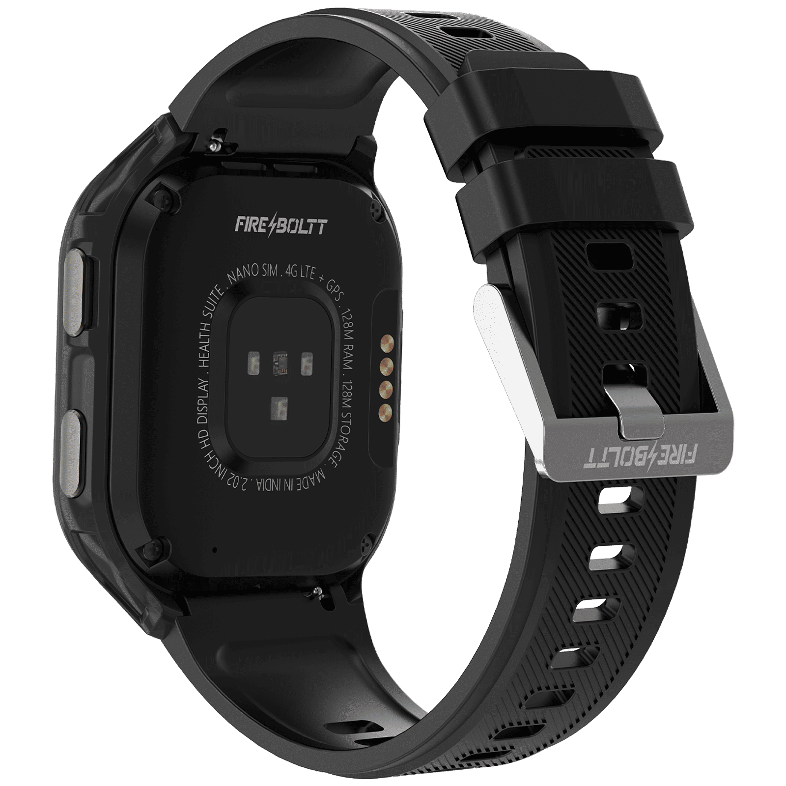 FIRE-BOLTT 4G Pro GPS+4G SIM Android OS Wristphone (51.3mm HD Display, In-built GPS, Black Strap)_5