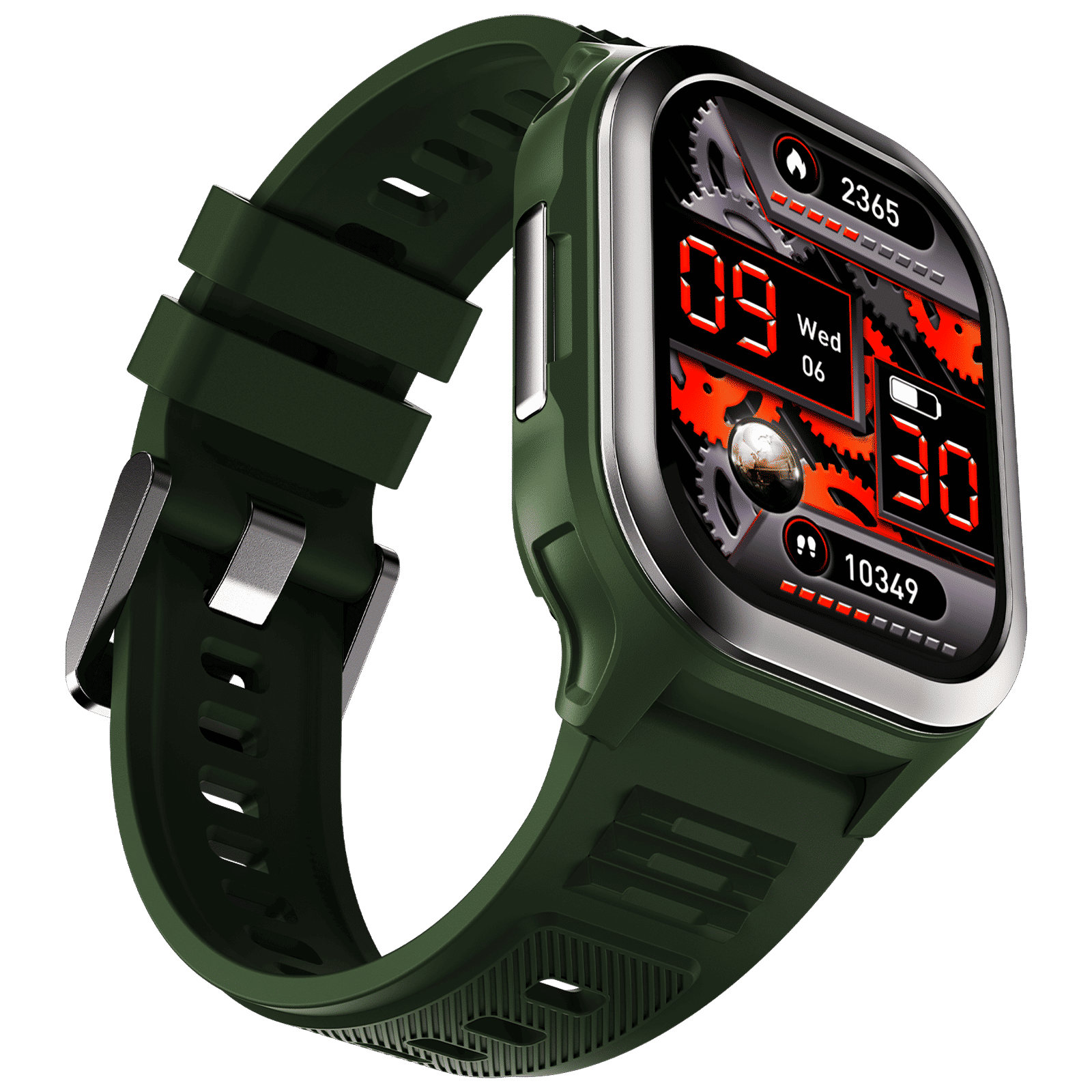 FIRE-BOLTT 4G Pro Bluetooth+4G SIM Android OS Wristphone (51.3mm HD Display, In-built GPS, Green Strap)_4