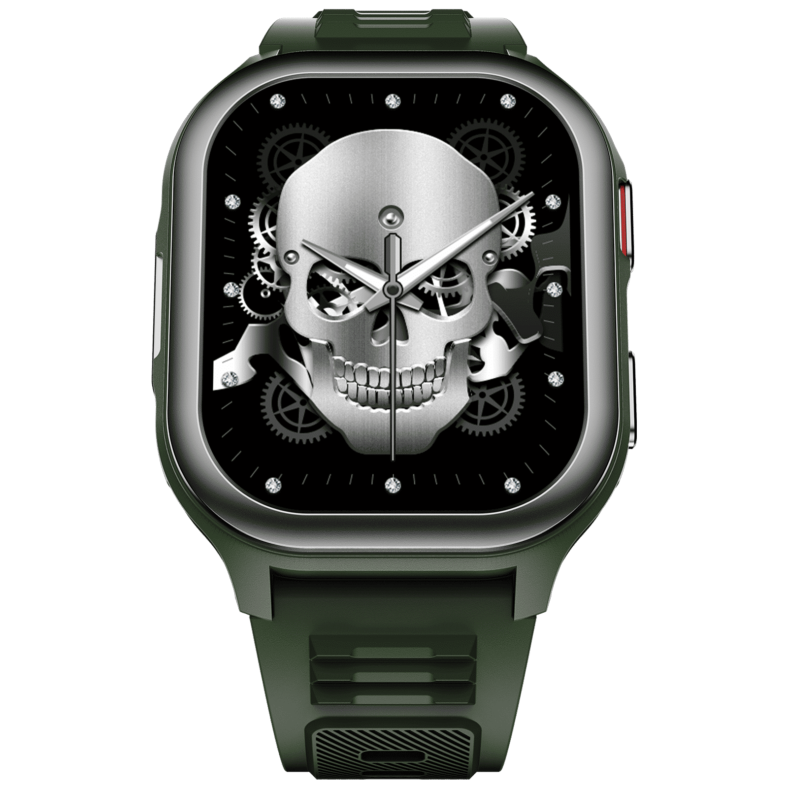 FIRE-BOLTT 4G Pro Bluetooth+4G SIM Android OS Wristphone (51.3mm HD Display, In-built GPS, Green Strap)_1