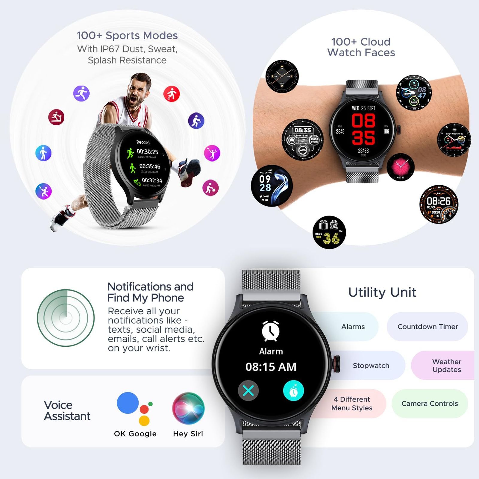 boAt Lunar Vista Smartwatch with Bluetooth Calling (38.60mm HD Display, IP67 Splash Resistant, Metal Silver Strap) boAt Lunar Vista Smartwatch with Bluetooth Calling (38.60mm HD Display, IP67 Splash Resistant, Metal Silver Strap)_6