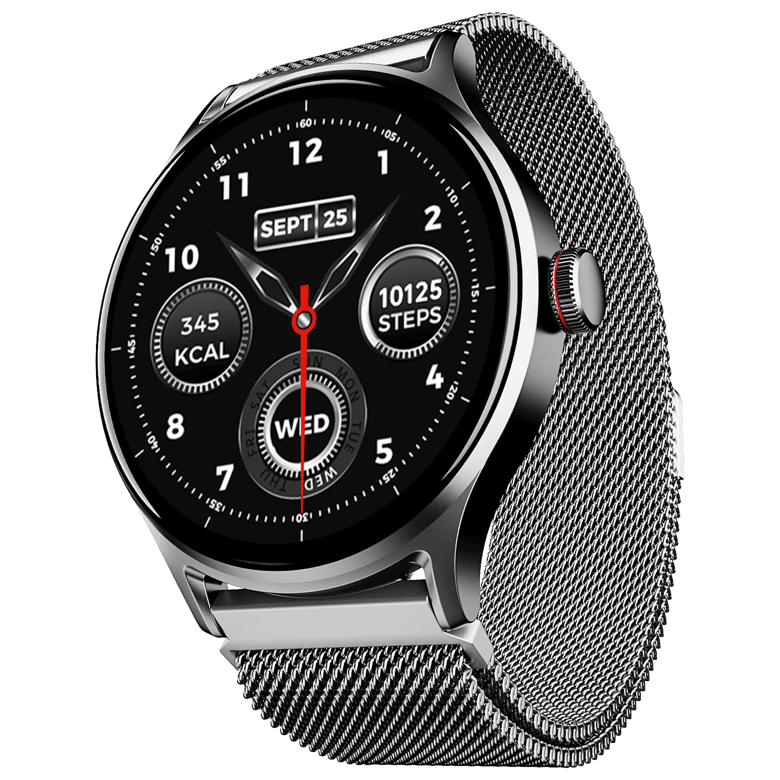 boAt Lunar Vista Smartwatch with Bluetooth Calling (38.60mm HD Display, IP67 Splash Resistant, Metal Silver Strap) boAt Lunar Vista Smartwatch with Bluetooth Calling (38.60mm HD Display, IP67 Splash Resistant, Metal Silver Strap)_1