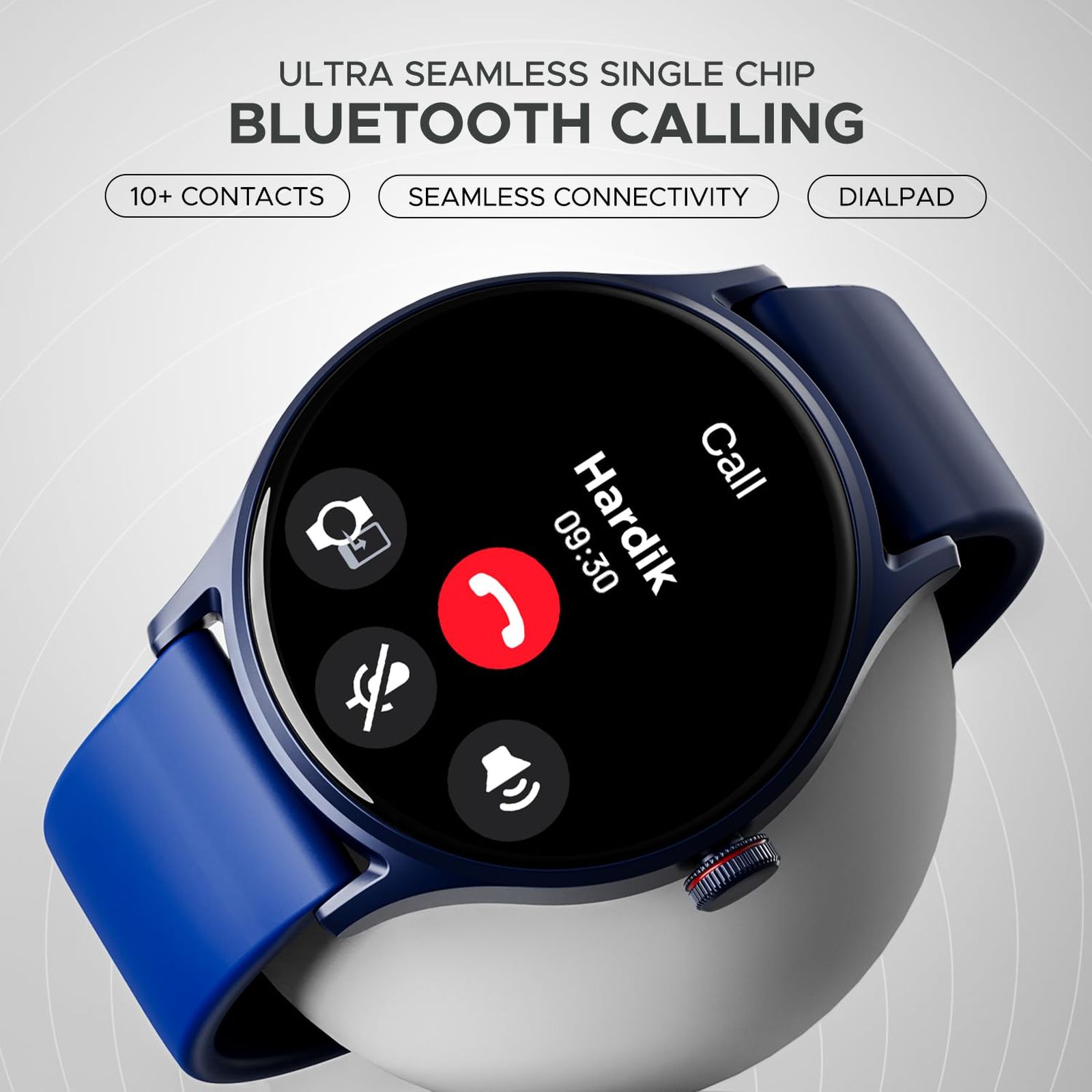 boAt Lunar Vista Smartwatch with Bluetooth Calling (38.6mm HD Display, IP68 Sweat Resistant, Deep Blue Strap)_5