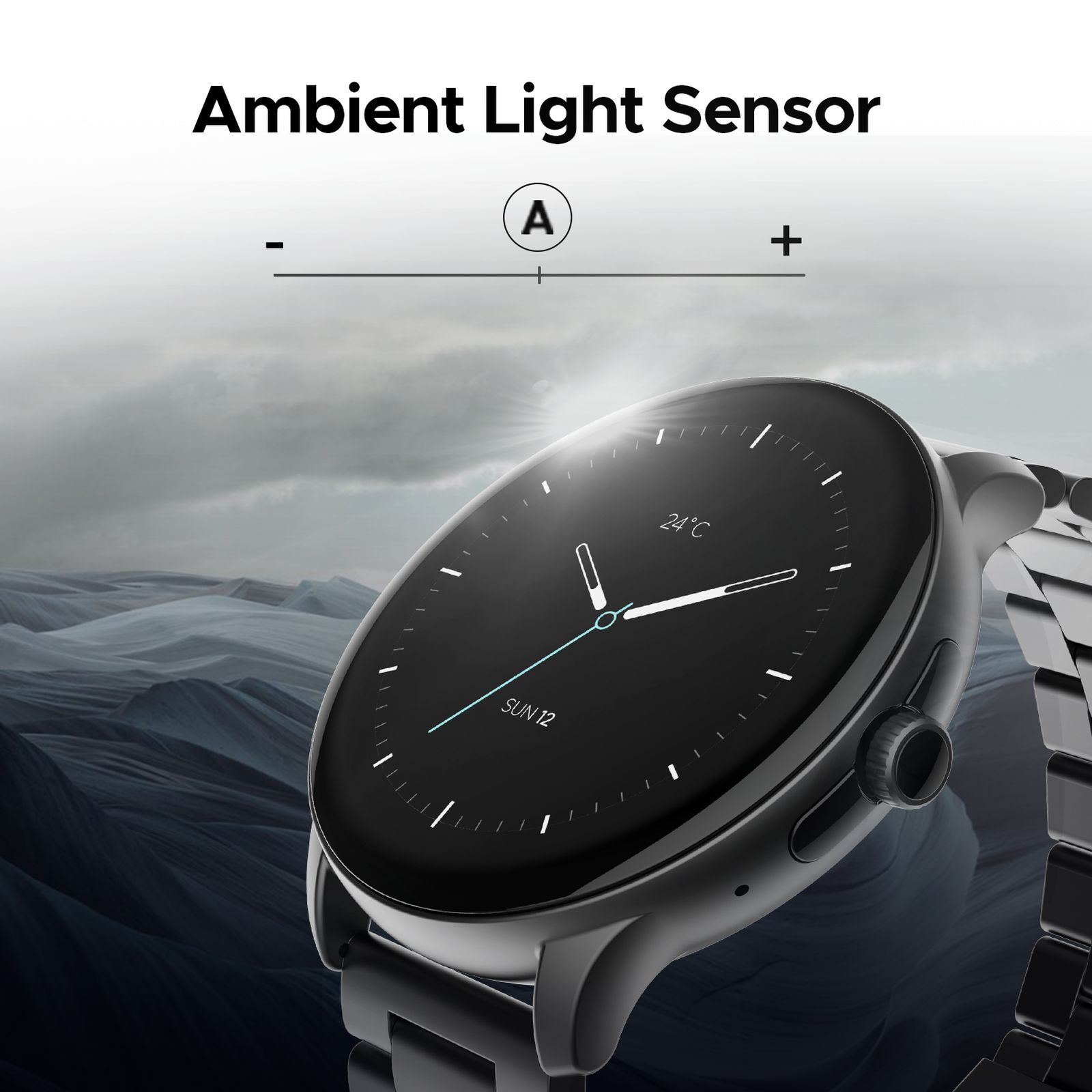 boAt Lunar Connect Pro Smartwatch with Bluetooth Calling (35.30mm AMOLED Display, IP68 Water Resistant, Metallic Black Strap)_5