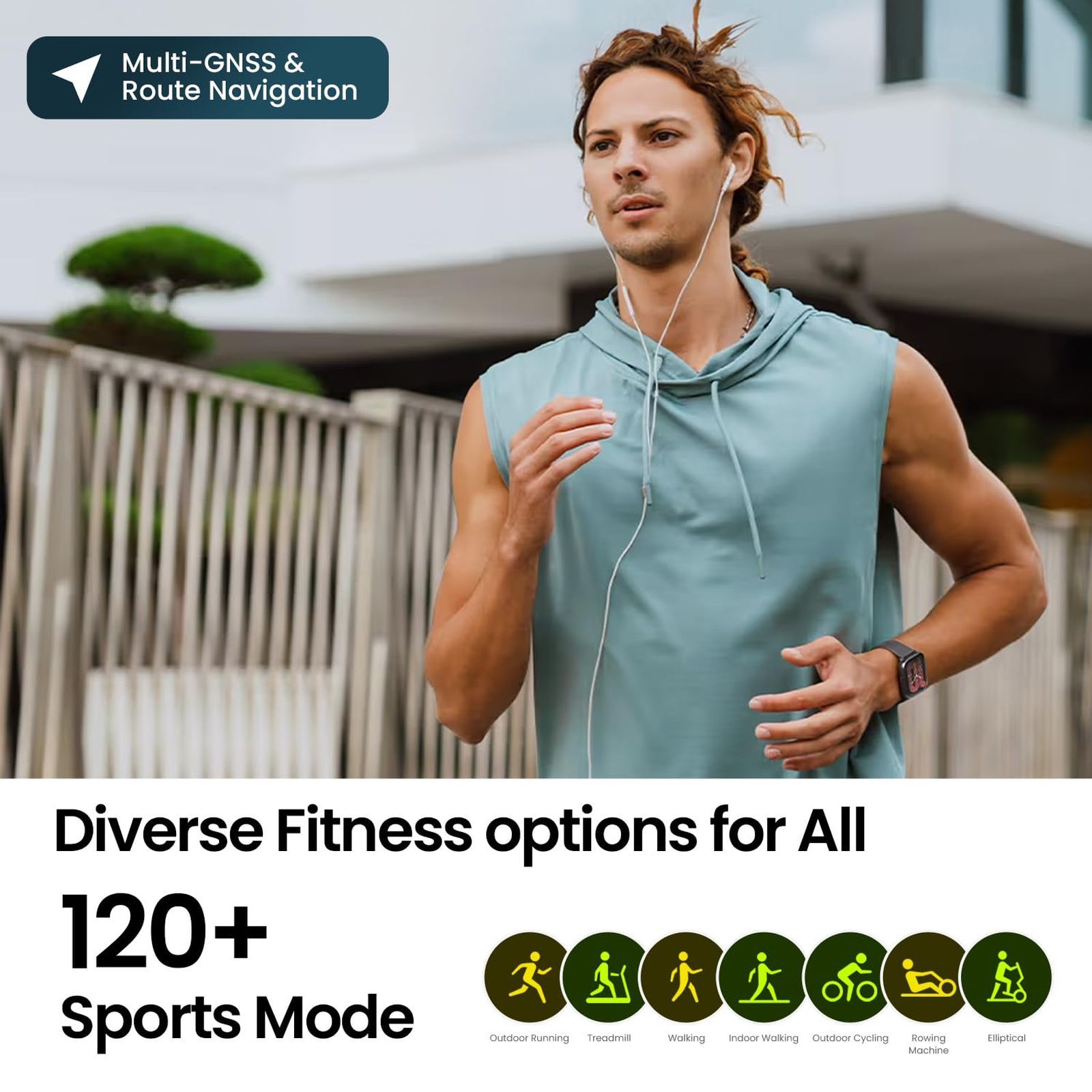 Amazfit Active Smartwatch with Bluetooth Calling (44mm AMOLED Display, 5ATM Water Resistant, Petal Pink Strap)_8