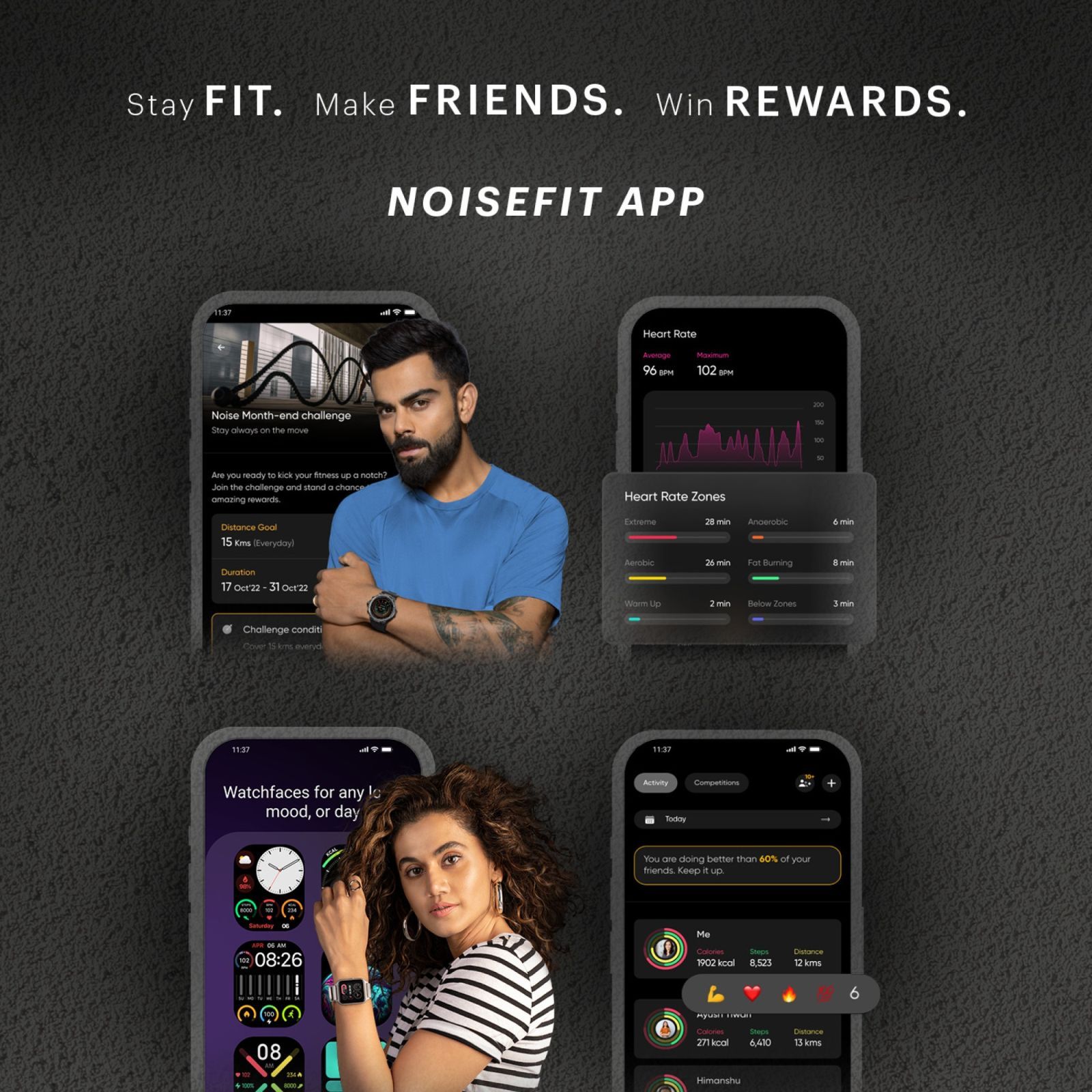 noise ColorFit Mighty Smartwatch with Bluetooth Calling (49.7mm TFT Display, IP67 Water Resistant, Jet Black Strap)_7