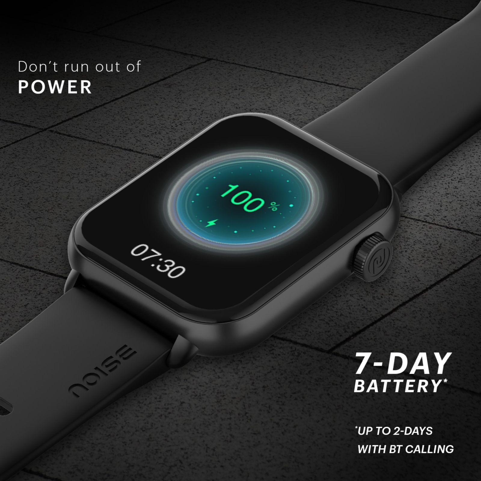 noise ColorFit Mighty Smartwatch with Bluetooth Calling (49.7mm TFT Display, IP67 Water Resistant, Jet Black Strap)_8