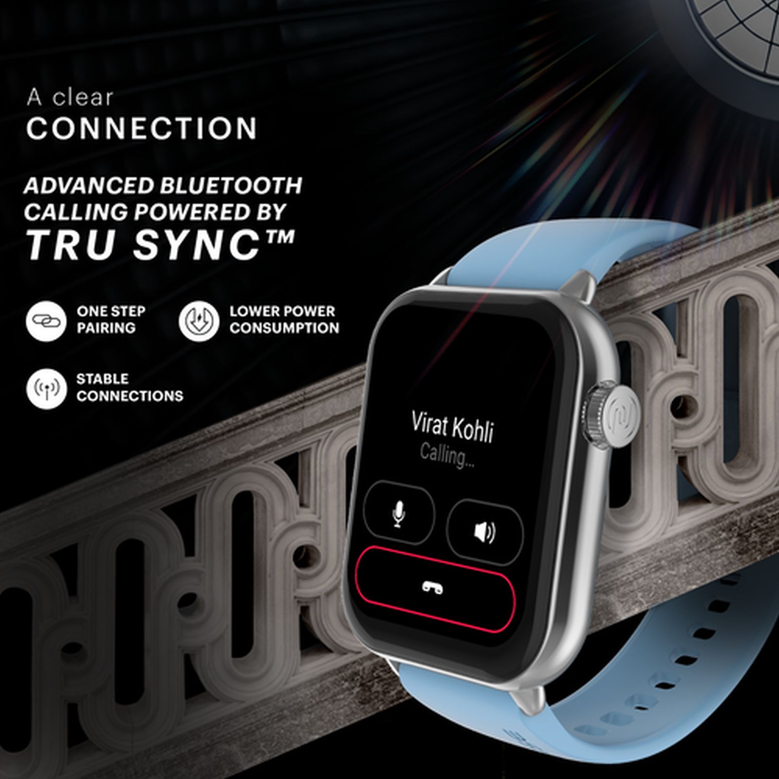 noise ColorFit Mighty Smartwatch with Bluetooth Calling (49.7mm TFT Display, IP67 Water Resistant, Calm Blue Strap)_7