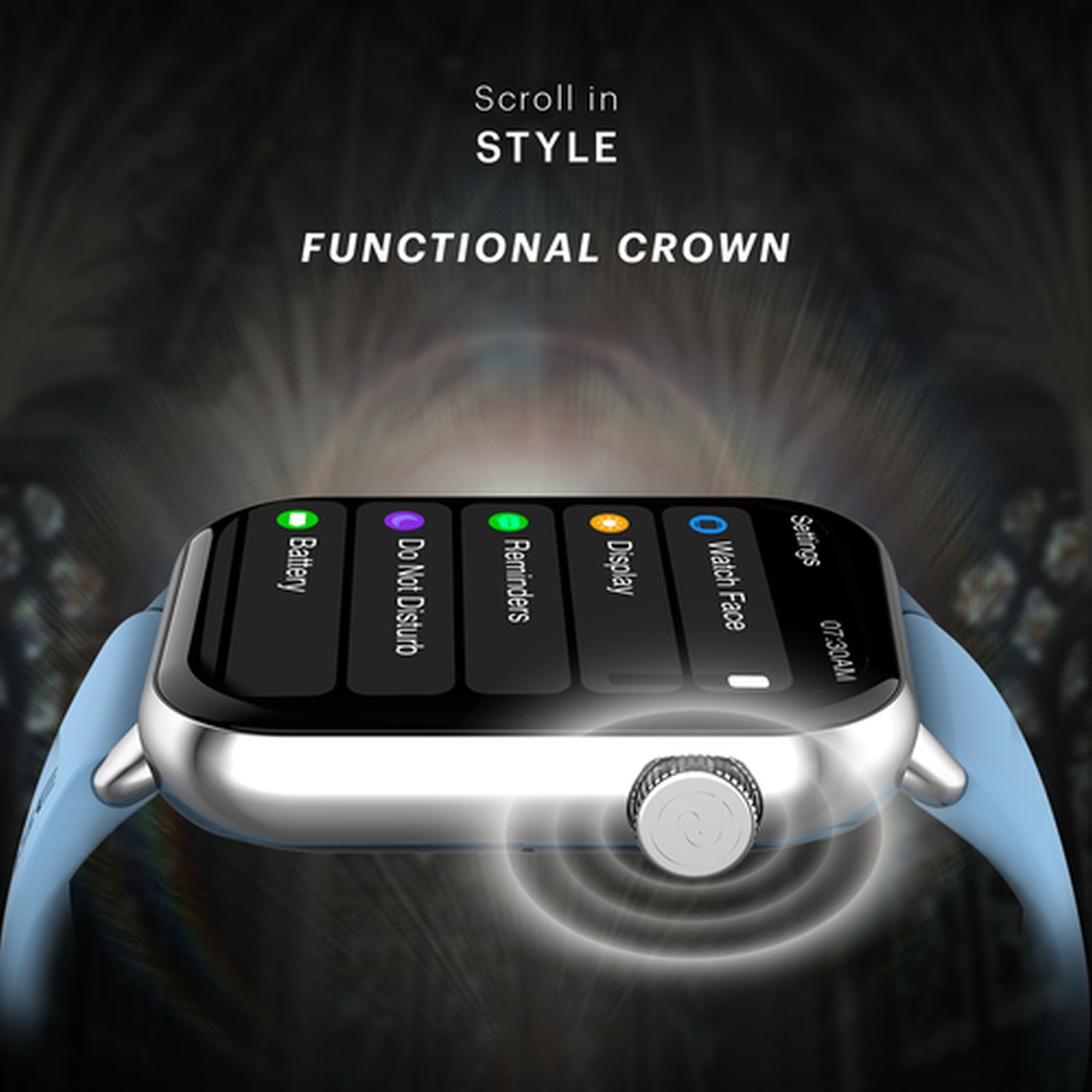 noise ColorFit Mighty Smartwatch with Bluetooth Calling (49.7mm TFT Display, IP67 Water Resistant, Calm Blue Strap)_6