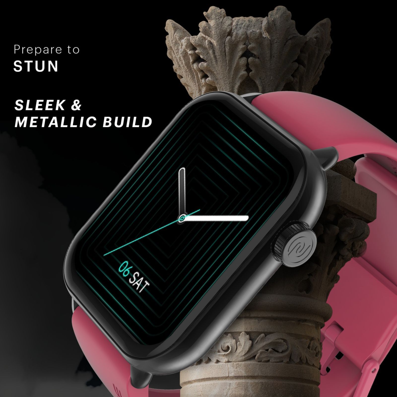 noise ColorFit Mighty Smartwatch with Bluetooth Calling (49.7mm TFT Display, IP67 Water Resistant, Burgundy Wine Strap)_7