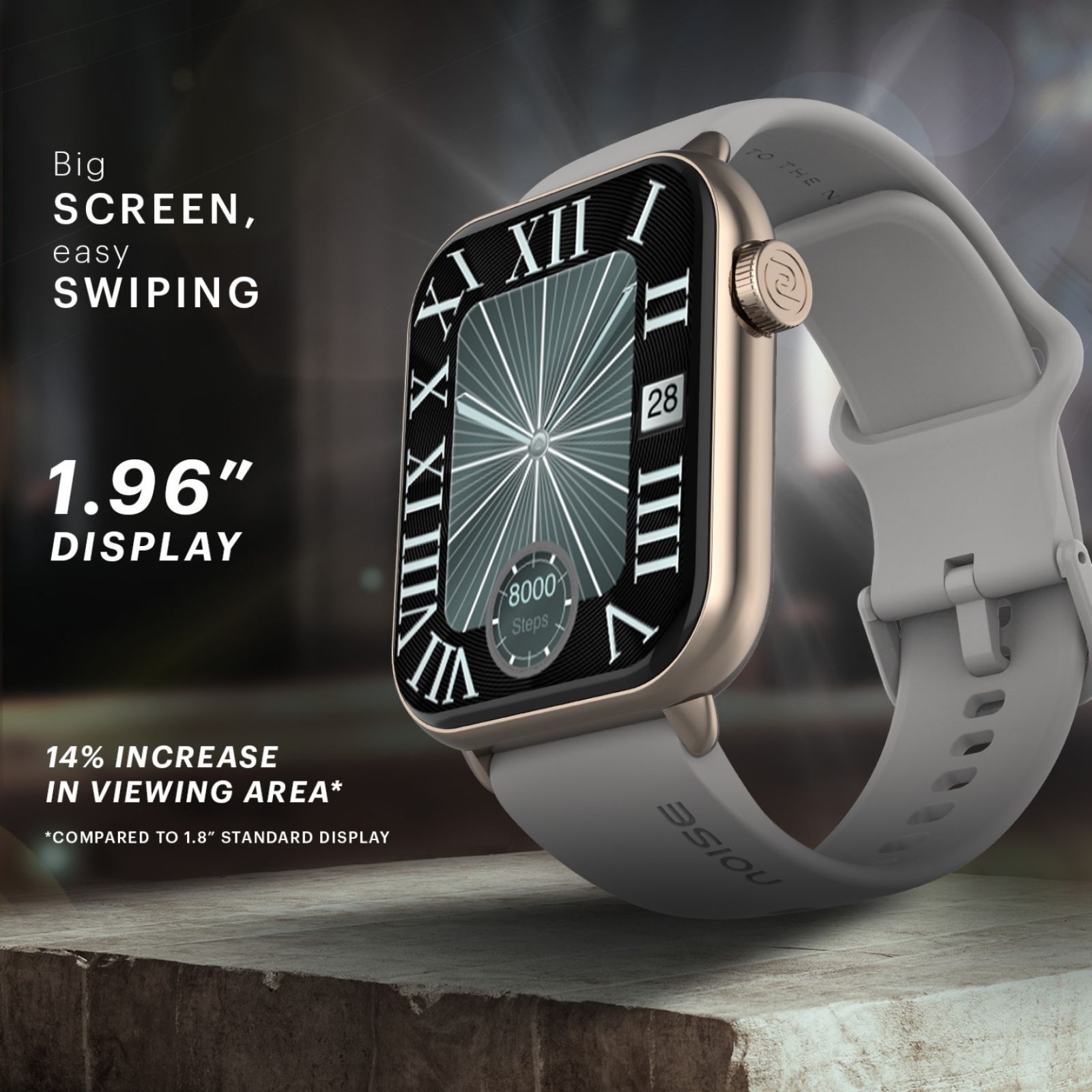 noise ColorFit Mighty Smartwatch with Bluetooth Calling (49.7mm TFT Display, IP67 Water Resistant, Silver Grey Strap) noise ColorFit Mighty Smartwatch with Bluetooth Calling (49.7mm TFT Display, IP67 Water Resistant, Silver Grey Strap)_7