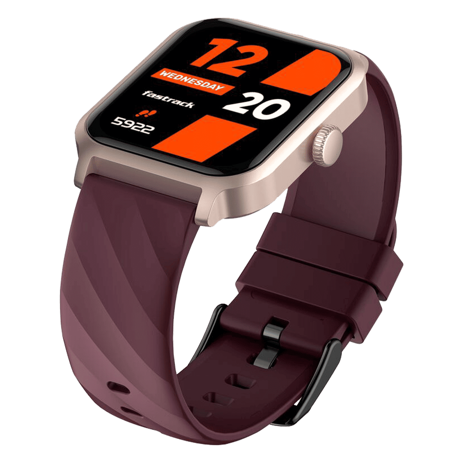 fastrack Rave FX2 Smartwatch with Bluetooth Calling (46.4mm UltraVU HD Display, IP68 Water Resistant, Wine Red Strap)_6
