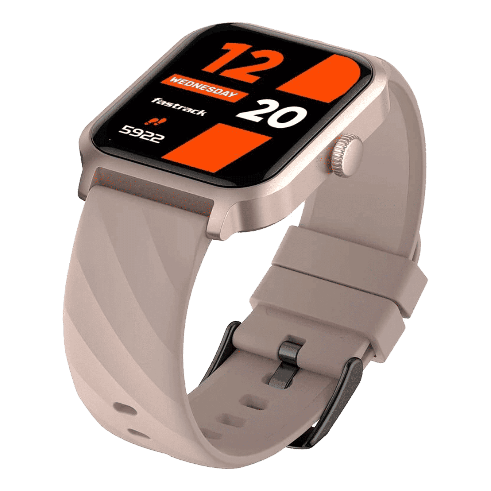 fastrack Rave FX2 Smartwatch with Bluetooth Calling (46.4mm UltraVU HD Display, IP68 Water Resistant, Beige Strap)_6