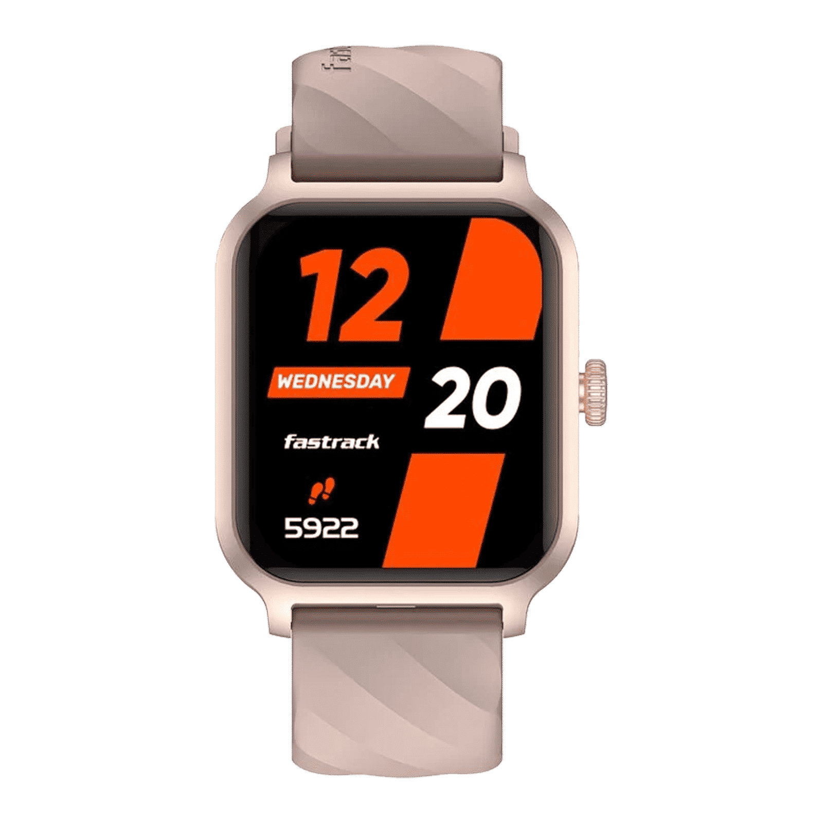 fastrack Rave FX2 Smartwatch with Bluetooth Calling (46.4mm UltraVU HD Display, IP68 Water Resistant, Beige Strap)_1