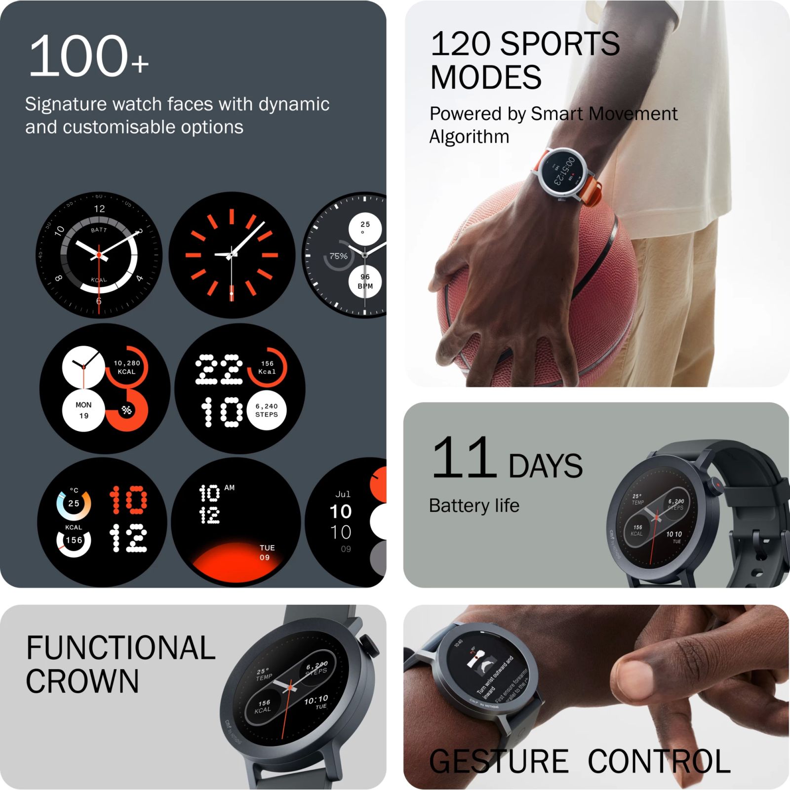 Nothing Watch Pro 2 Smartwatch with Bluetooth Calling (33.52mm AMOLED Display, IP68 Water Resistant, Dark Grey Strap) Nothing Watch Pro 2 Smartwatch with Bluetooth Calling (33.52mm AMOLED Display, IP68 Water Resistant, Dark Grey Strap)_2