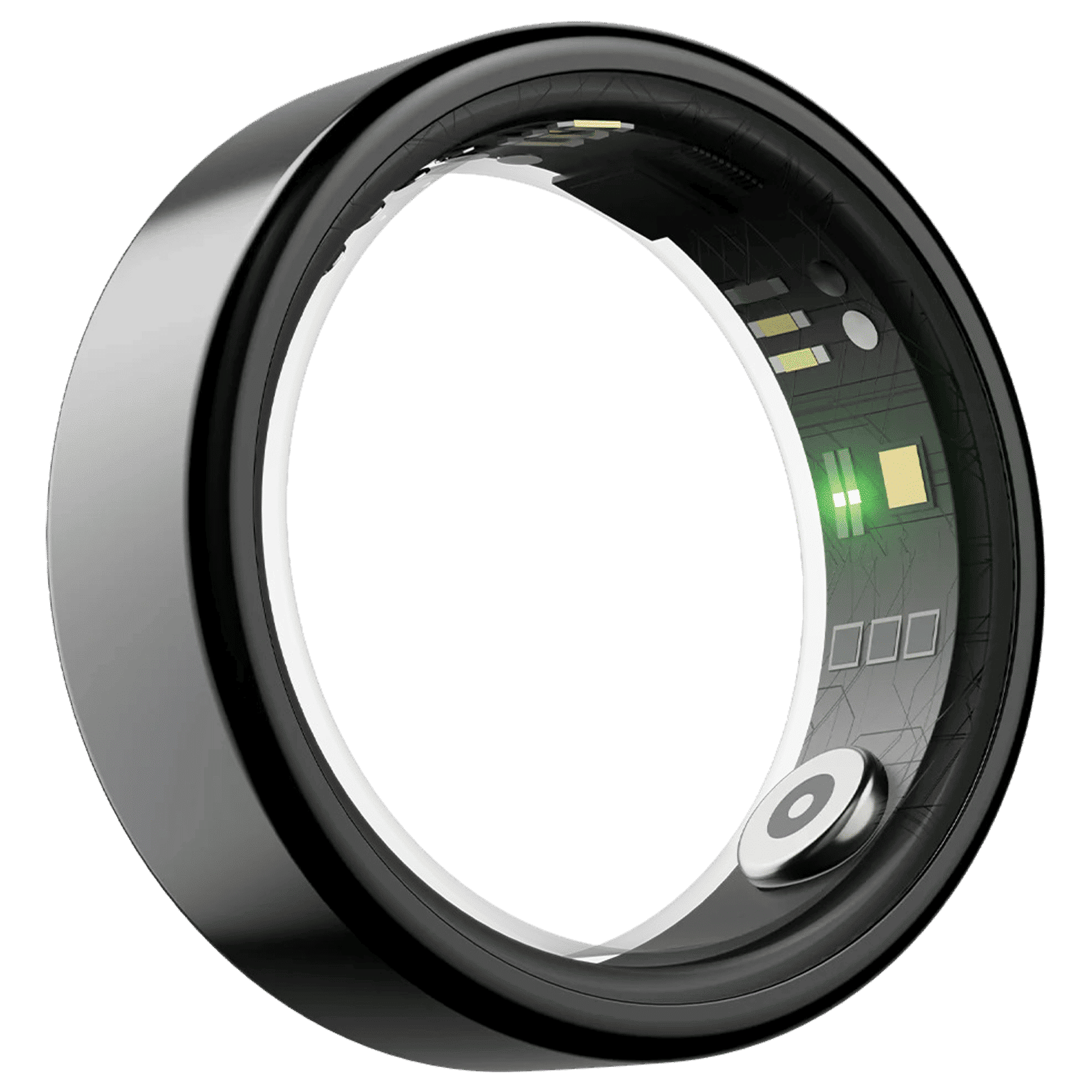 boAt Active Smart Ring with Activity Tracker (Size 8, Water Resistant, Midnight Black)_1