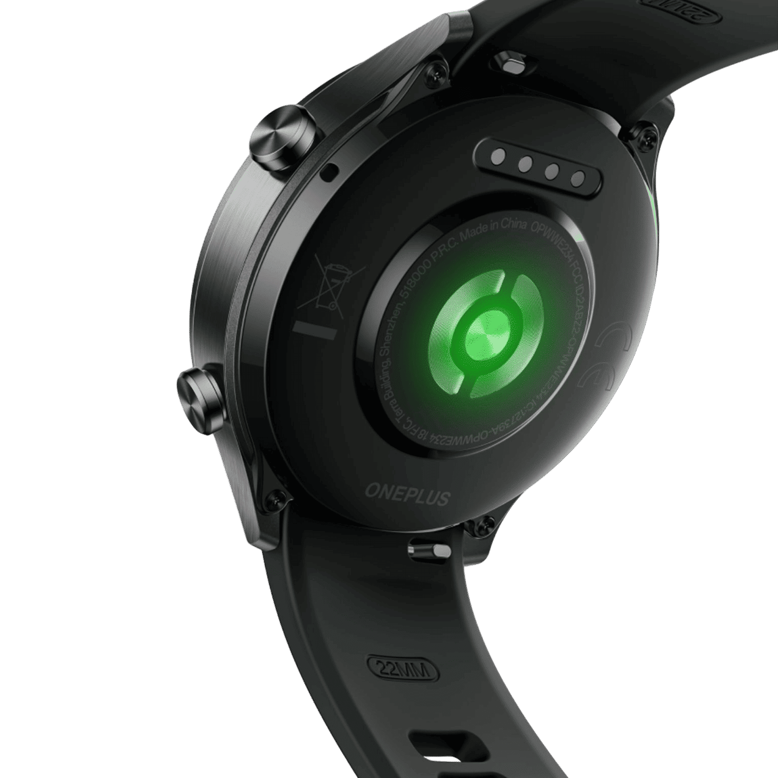 OnePlus Watch 2R Wi-Fi+Bluetooth Wear OS 4 Smartwatch (36.3mm AMOLED Display, Snapdragon W5 Gen 1 Processor, Dual Frequency GPS, Gunmetal Gray Strap)_4