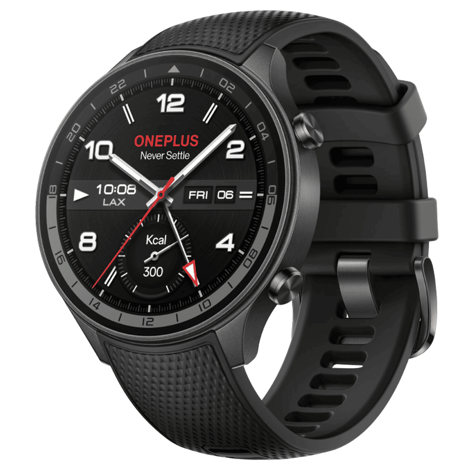 OnePlus Watch 2R Wi-Fi+Bluetooth Wear OS 4 Smartwatch (36.3mm AMOLED Display, Snapdragon W5 Gen 1 Processor, Dual Frequency GPS, Gunmetal Gray Strap)_2