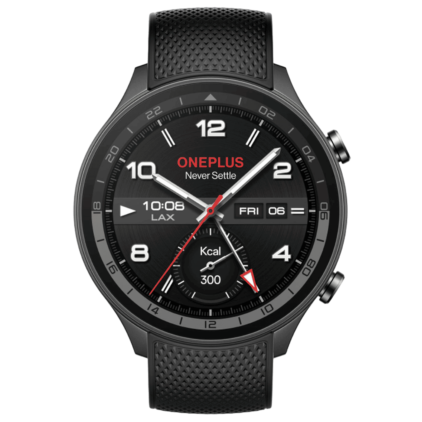 OnePlus Watch 2R Wi-Fi+Bluetooth Wear OS 4 Smartwatch (36.3mm AMOLED Display, Snapdragon W5 Gen 1 Processor, Dual Frequency GPS, Gunmetal Gray Strap)_1