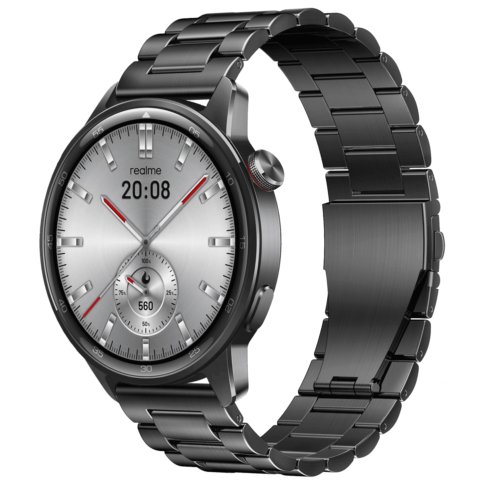 realme Watch S2 Smartwatch with Bluetooth Calling (36.3mm AMOLED Display, IP68 Water and Dust Resistant, Metallic Grey Strap)_3